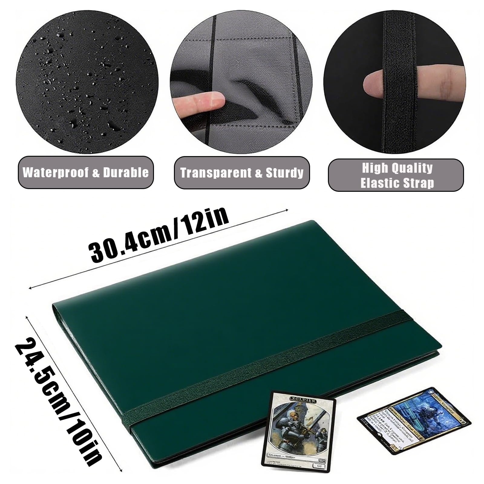 Eastrise 9-Pocket Trading Card Binder, Pocket Trading Card Album, 20 Pages Holding 360 Pockets - Image 2