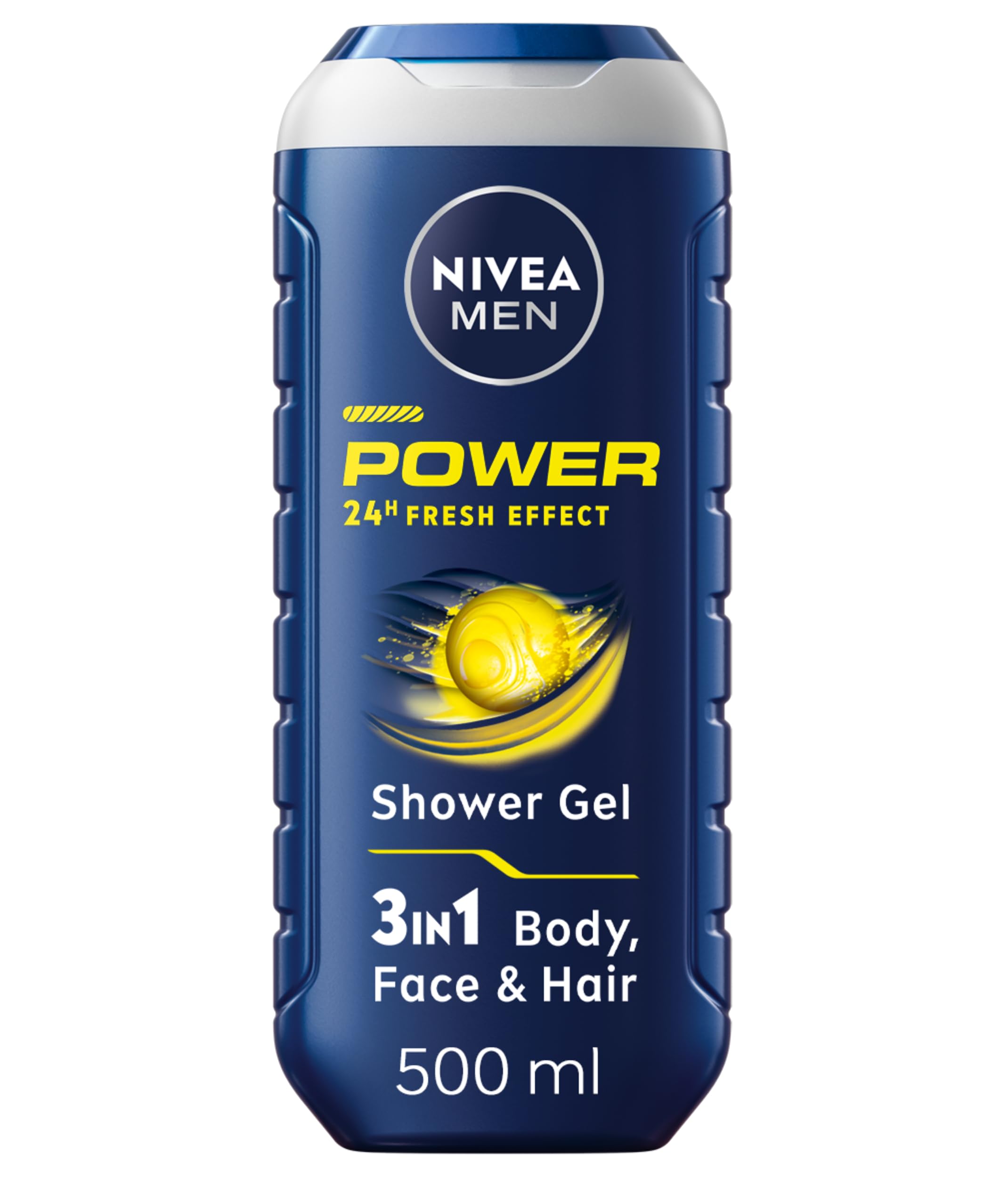 NIVEA MEN Power Shower Gel, 3-in-1, 500 ml