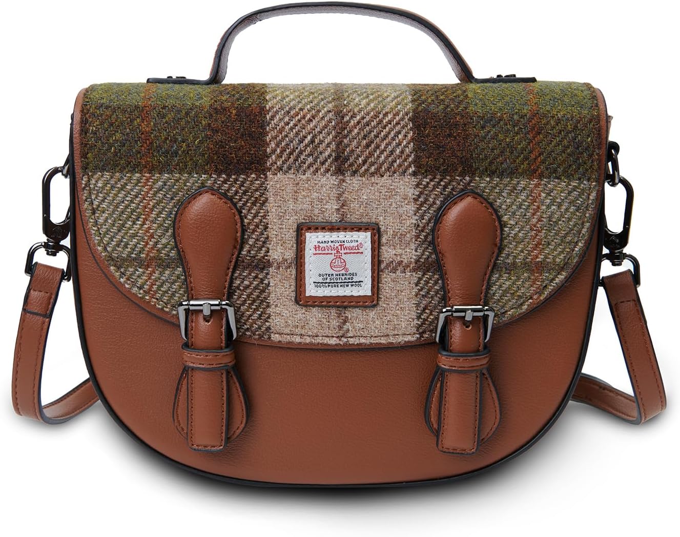 Islander The Medium Cobble Satchel - Medium Ladies Satchel With HARRIS TWEED