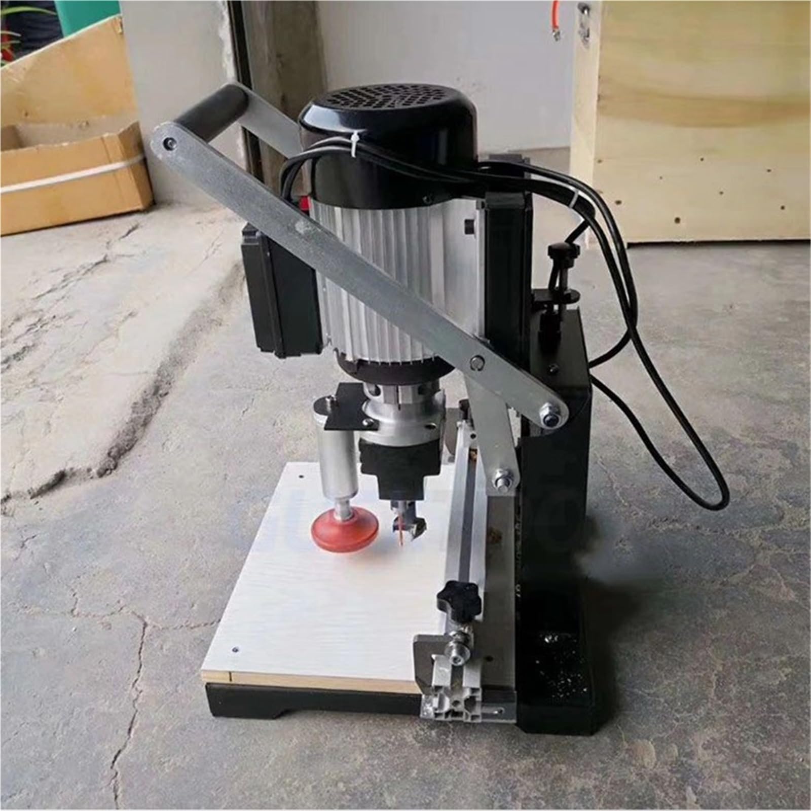 Taladro de bisagra for carpintería, máquina de corte portátil, tres en uno, CNC, multifunción, semiautomático, torno, herramienta de bricolaje,Poder fuerte