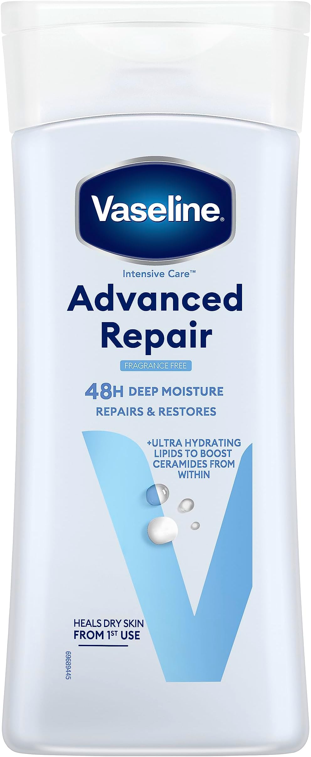 Intensive Care Advanced Repair Unscented Body Lotion with Vaseline jelly for dry skin 200 ml