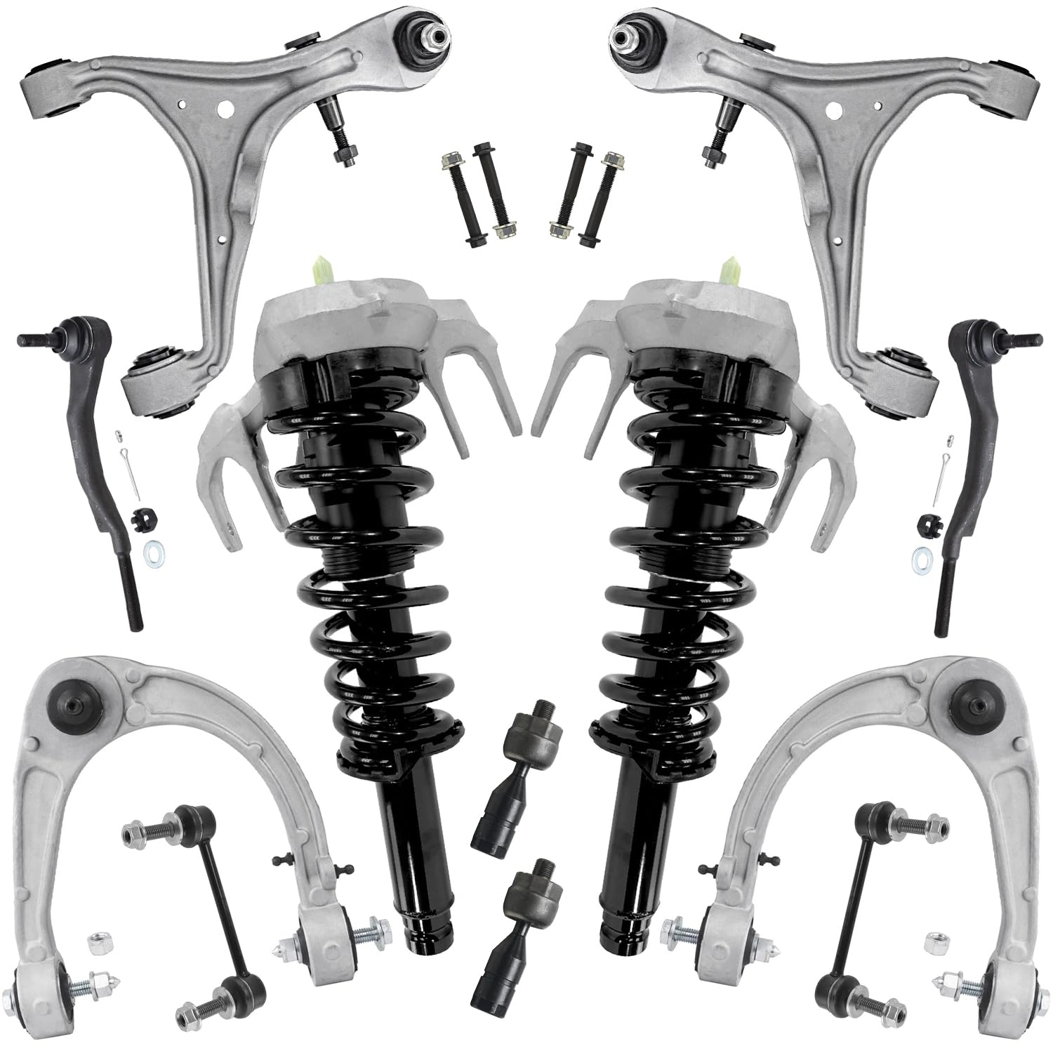 Detroit Axle - AWD 12pc Front End Suspension Kit for 2008-2013 Cadillac CTS