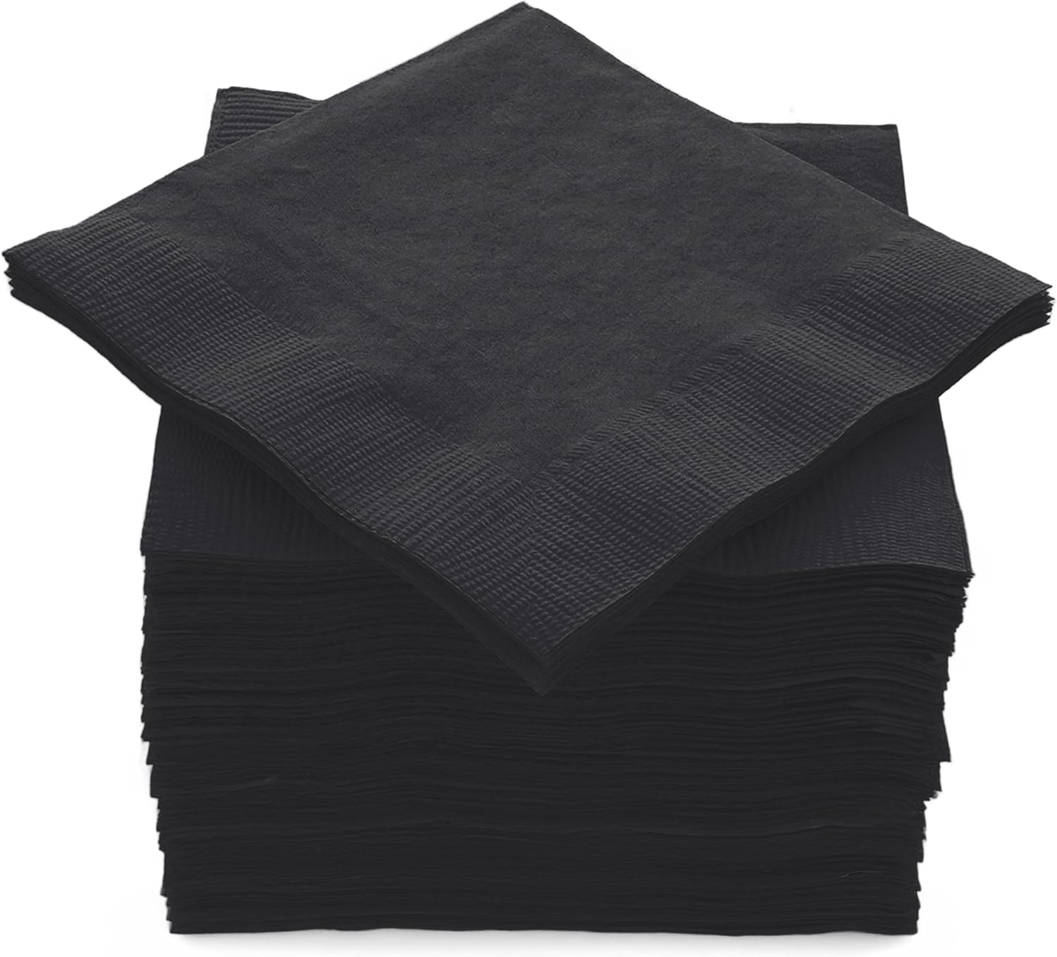 Cocktail Napkins Disposable, Black Beverage Napkins Soft and Absorbent ...