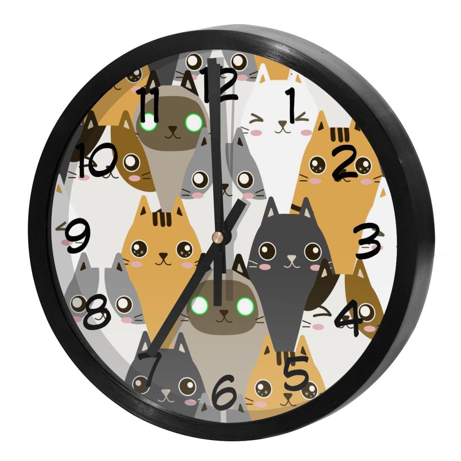Horloge murale silencieuse à quartz à piles pour maison et école
