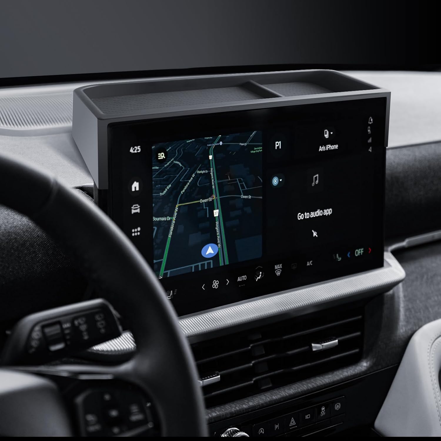 for Explorer Dashboard Center Console Organizer 2025 2026 Ford Explorer(Active/ST-Line/Platinum/ST) Accessories 13.2’’ Behind Screen Organizer Box Dash Tray