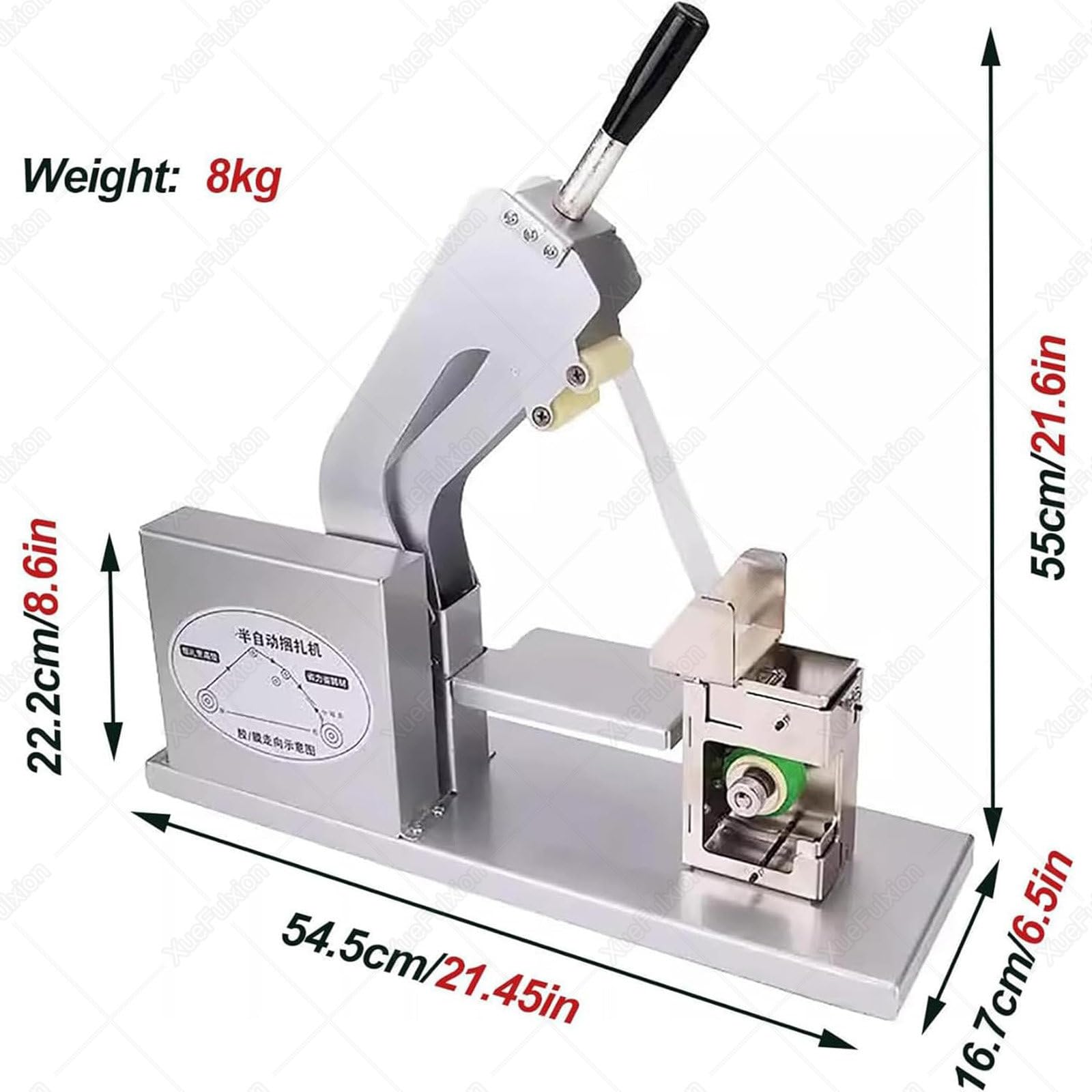 Máquina de atado de hierbas y productos - Agrupador semiautomático para mercados frescos y tiendas orgánicas para crear racimos consistentes de hierbas aromáticas y cebolletas