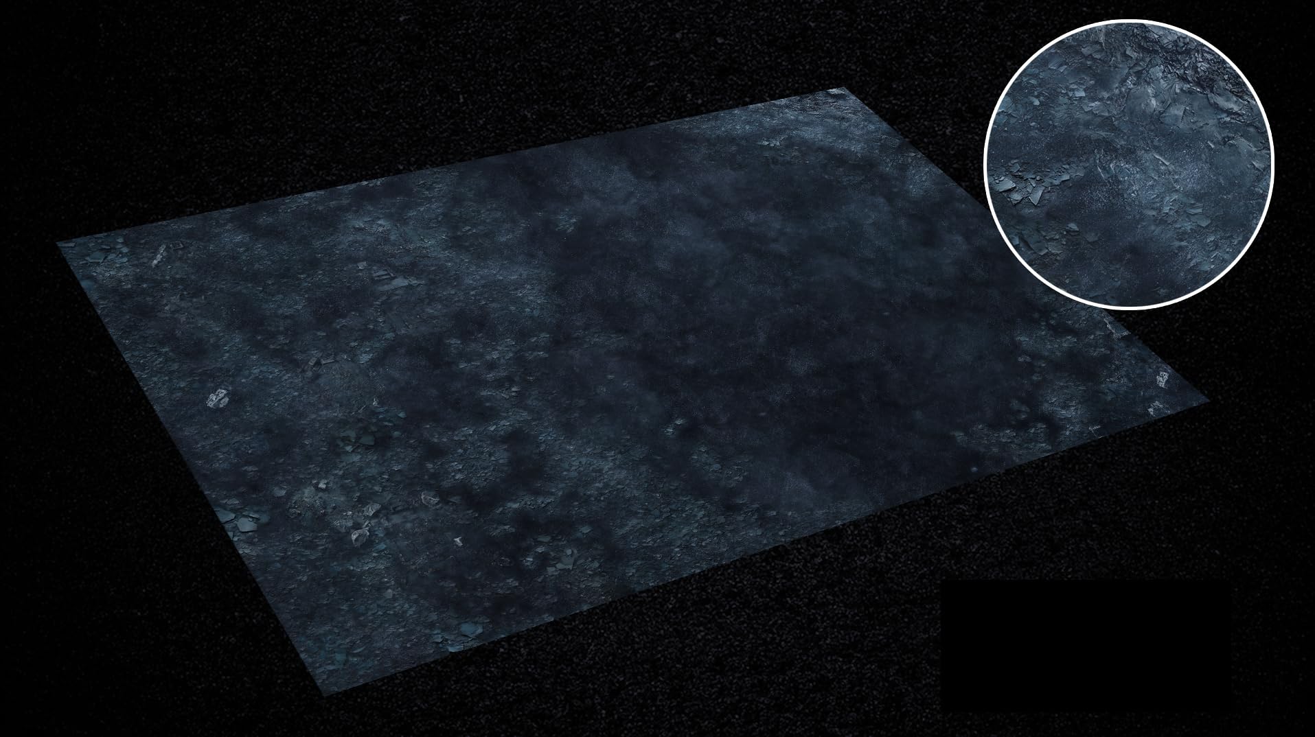 Battlemat “Darkworld” – 60x44 Pouces (153x112cm) – Compatible Warhammer 40,000®, Age of Sigmar® & The Old World® – Tapis de Jeu Néoprène 2mm Torek.FR – Made in France, Antidérapant & Anti-Absorbant