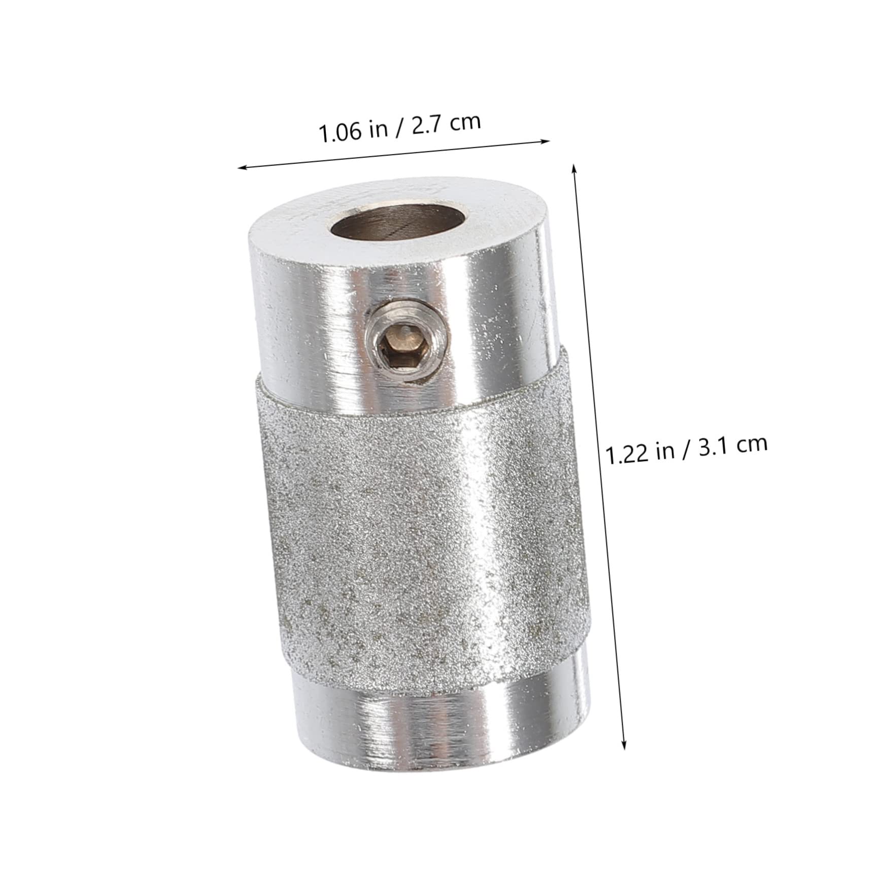 VILLCASE 5 Piezas De Cabezal Abrasivo Para Amoladora De Vidrio Rueda De Pulido Broca Cónica De 1/4 De Pulgada Cabezal Para Vidrio Herramientas Para Vidrio Aleación De Aluminio