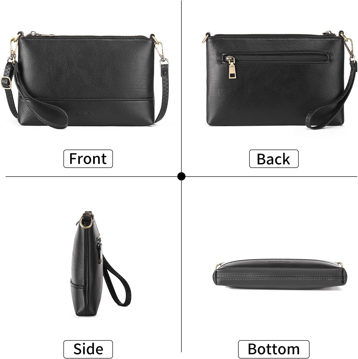 GAEKEAO Wristlet Wallet Clutch Purses For Women Small Crossbody Bag Cell Phone Wallet Purse Shoulder Handbag with Card Slots - Image 6