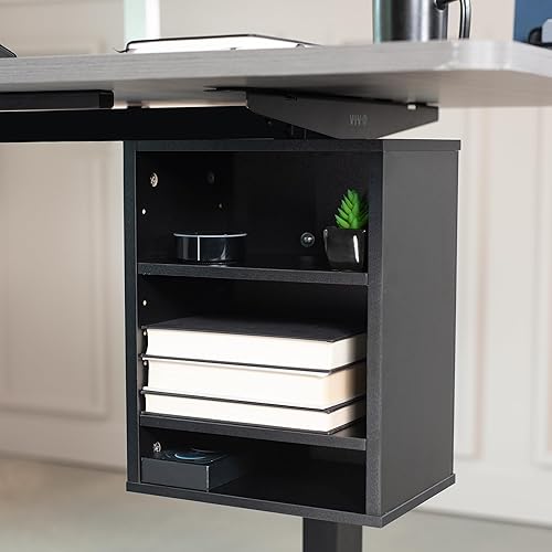 Miniatura 3 de VIVO DESK-SHELF3CL - Estantería debajo del escritorio, soporte de accesorios de oficina para suministros, dispositivos de juego y más, estantes de