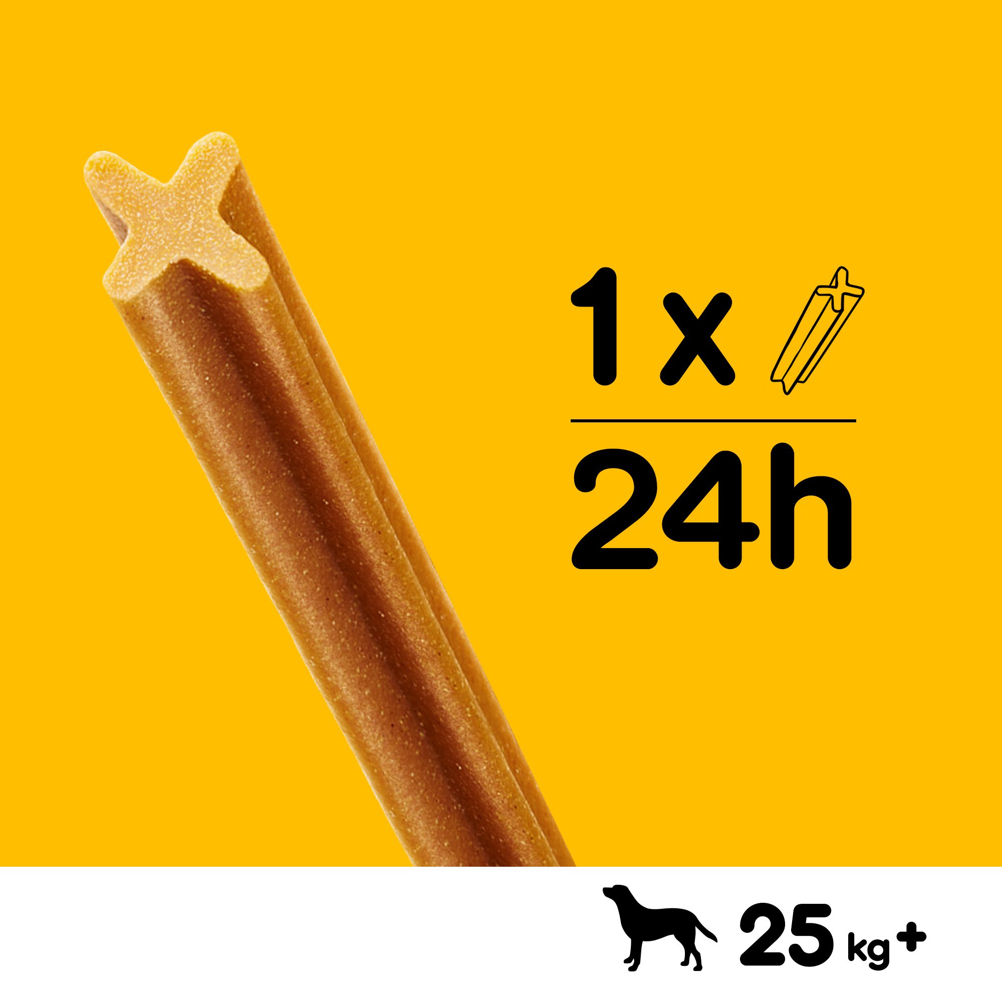 PEDIGREE DENTASTIX Fresh Sticks Dentaires pour Grand Chien +25kg - 112 Bâtonnets & DENTASTIX Sticks Dentaires pour Grand Chien +25kg - 112 Bâtonnets à Mâcher (Lot de 4 Boîtes de 28 Friandises)