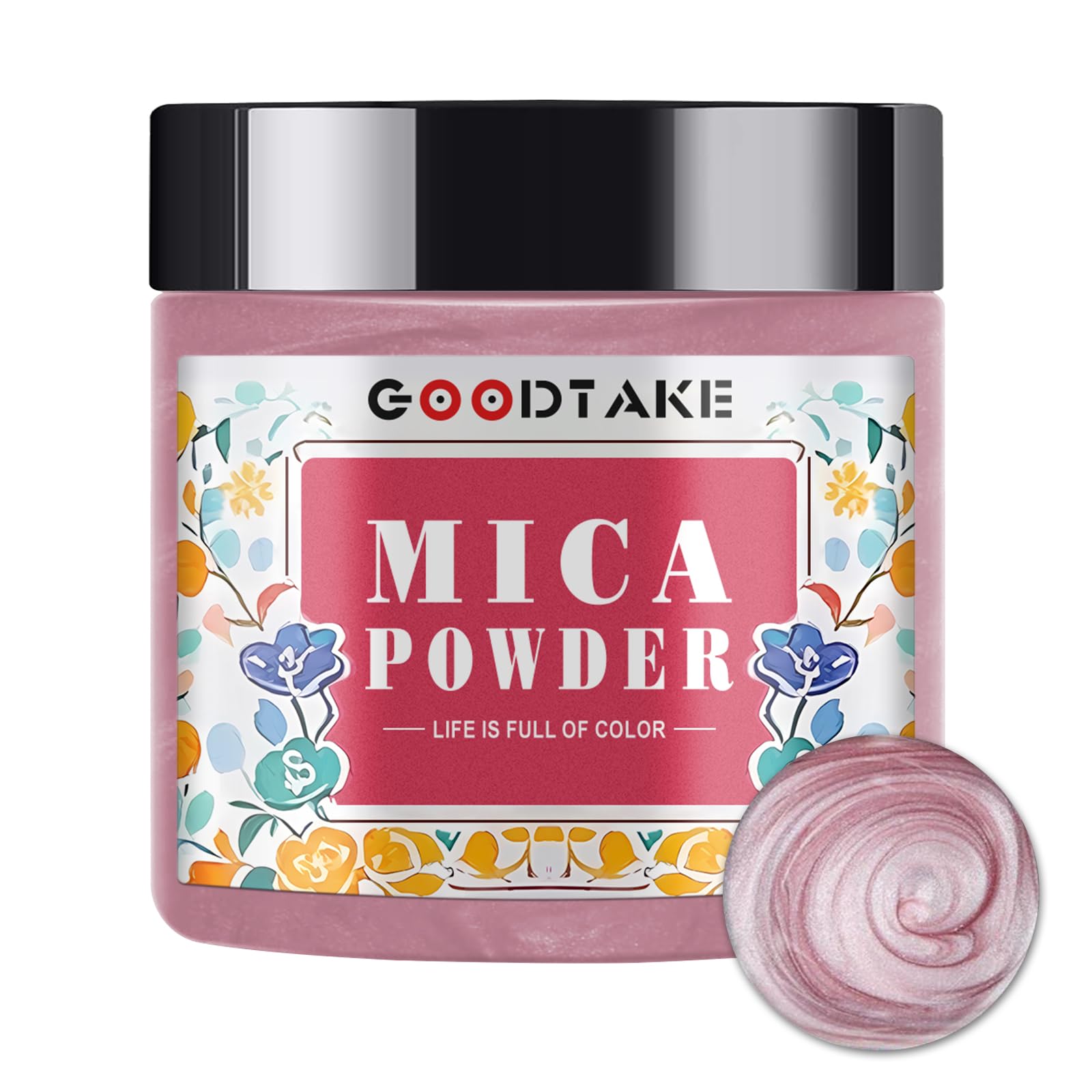 ライトピンク マイカパウダー マイカ顔料パウダー 石鹸作り キャンドル作り エポキシ樹脂 スライム マニキュア アイシャドウ レジン用天然マイカパウダー(ライトピンク、2オンス)