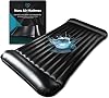 EROTICGEL Inflatable Nuru Massage Mattress | 232cm x 125cm x 15cm | Full-Size Standalone Air Bed for Floor or Bed Setup | Black Vinyl Waterproof Raised Borders | Supports 200kg | Pump Not Included