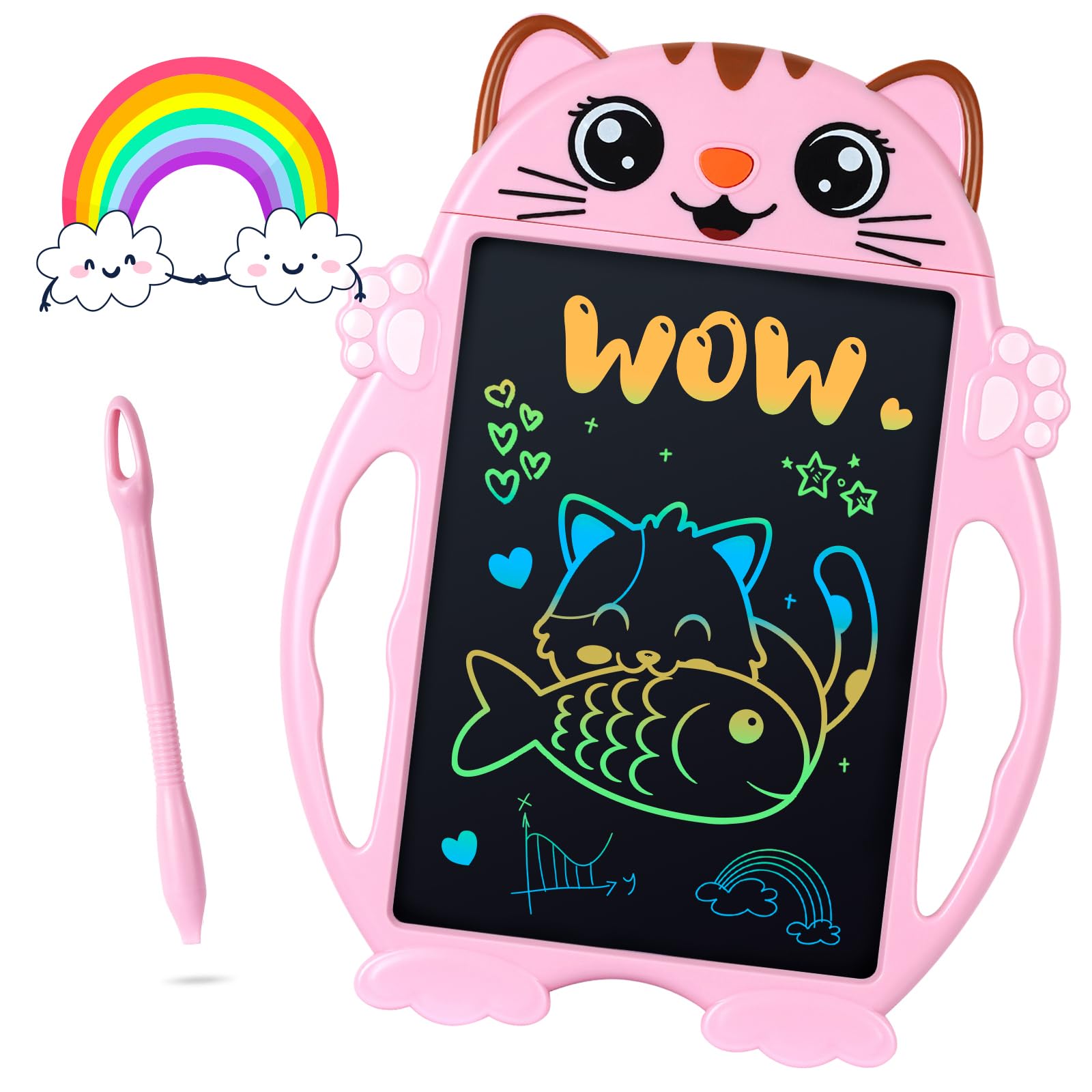 Giochi per Bambini Tavoletta Grafica LCD Scrittura - Regalo Bambini Digitale Tavoletta LCD, Lavagna Luminosa Bambini 8.5 Pollici, Idee Regalo Ragazza Regali per Ragazzi Giochi Bambini 3 anni