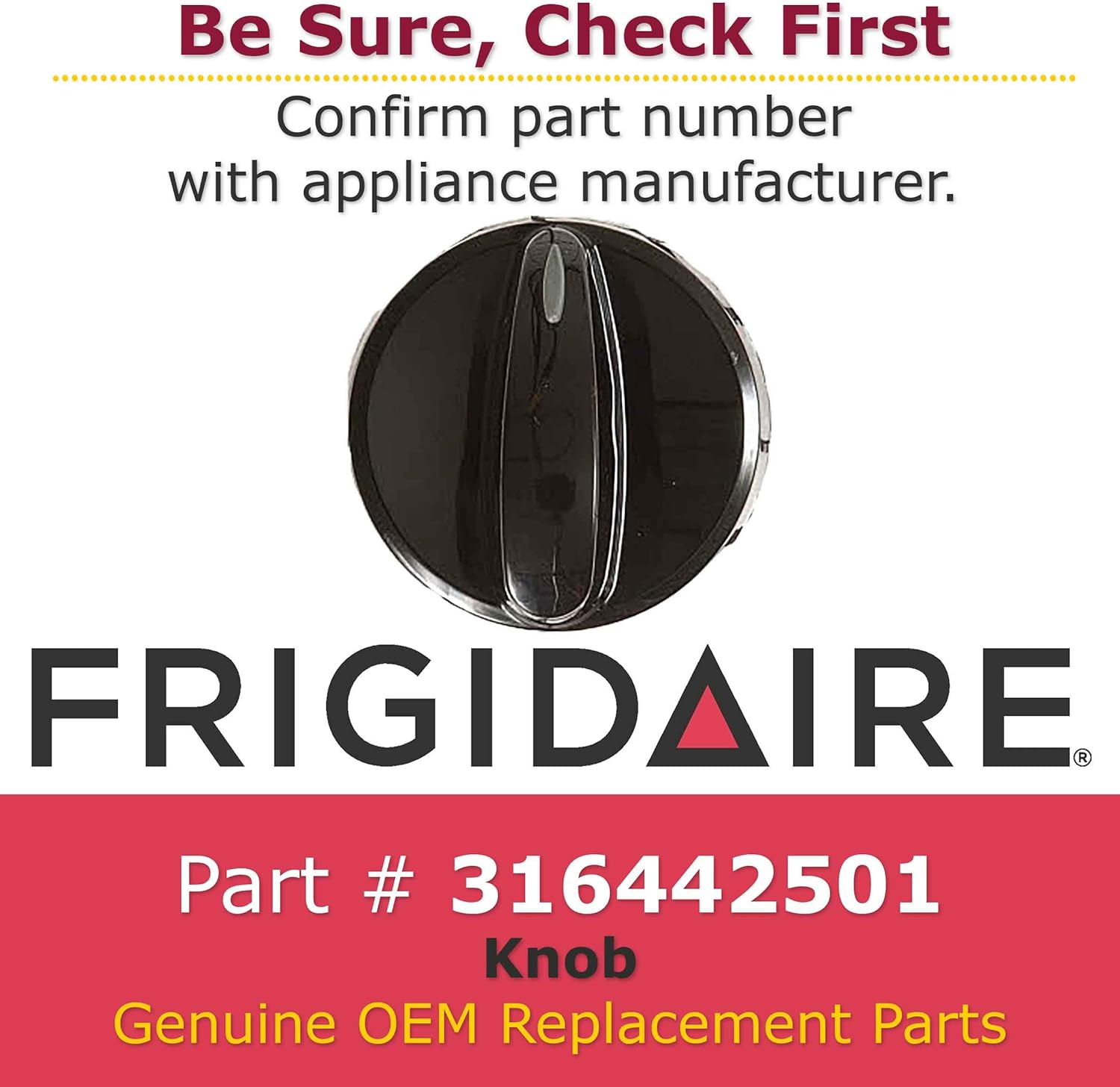 GENUINE Frigidaire 316442501 Knob Range/Stove/Oven