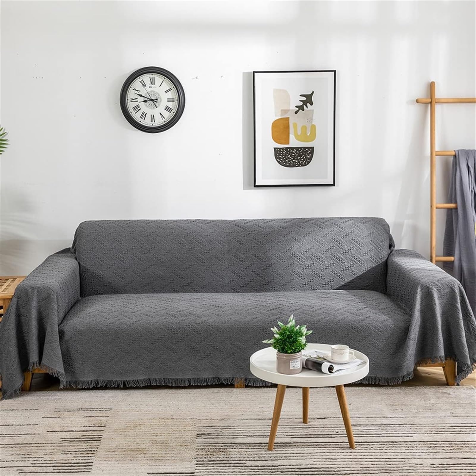 Non Slip Couch Sofa Cover, Sofa Covers Washable Couch Cover For Sofa Cover Furniture Protector Sofa Slipcovers For Water Resistant Furniture Protector Cover, Soft Thick Sofa Throws(D,180X380CM(70X149I