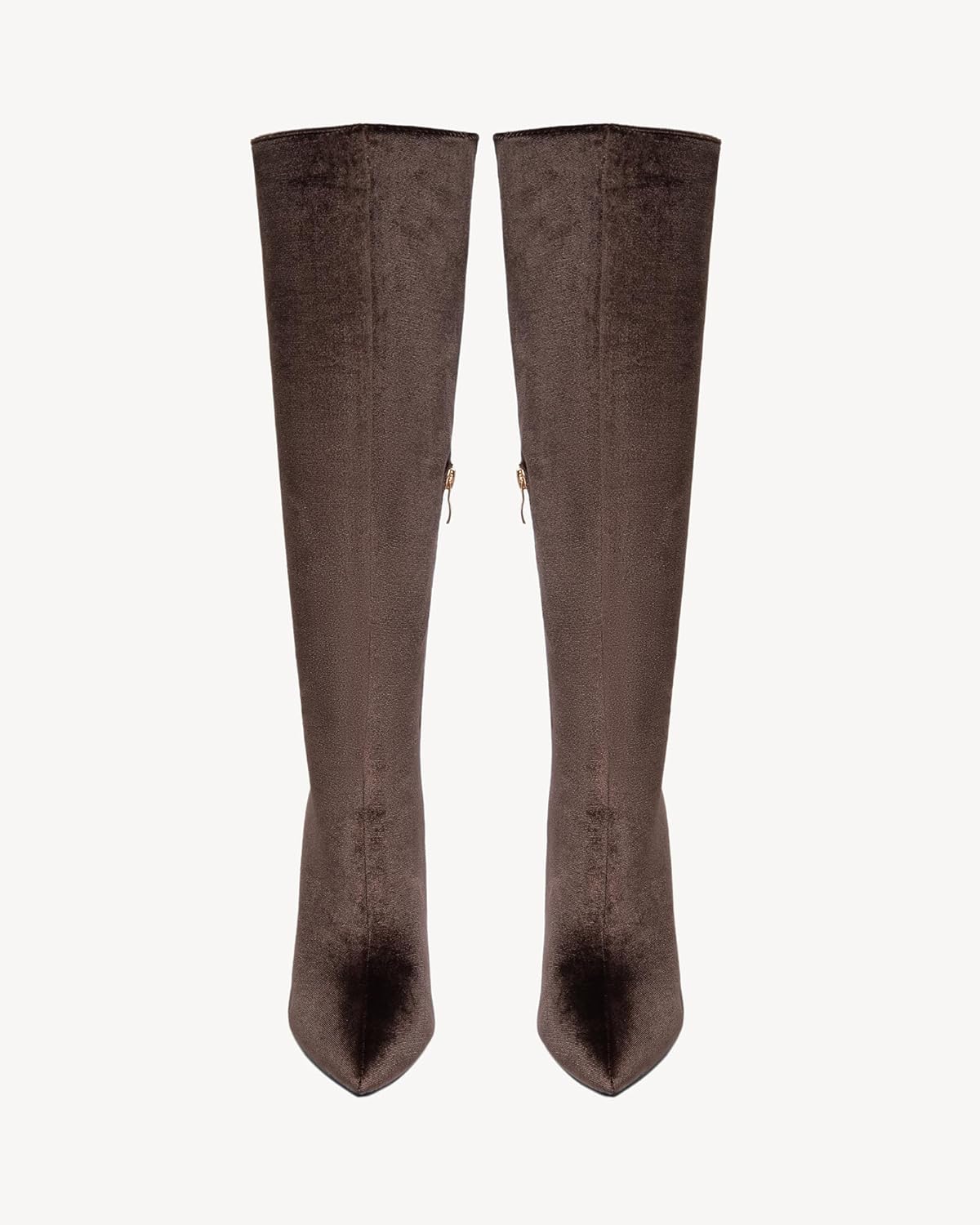 NEWBELLA Women's Suede Knee-High Boots - Sleek Design Stiletto Heel Boots for Daily Wear, Halloween, Christmas - Image 4