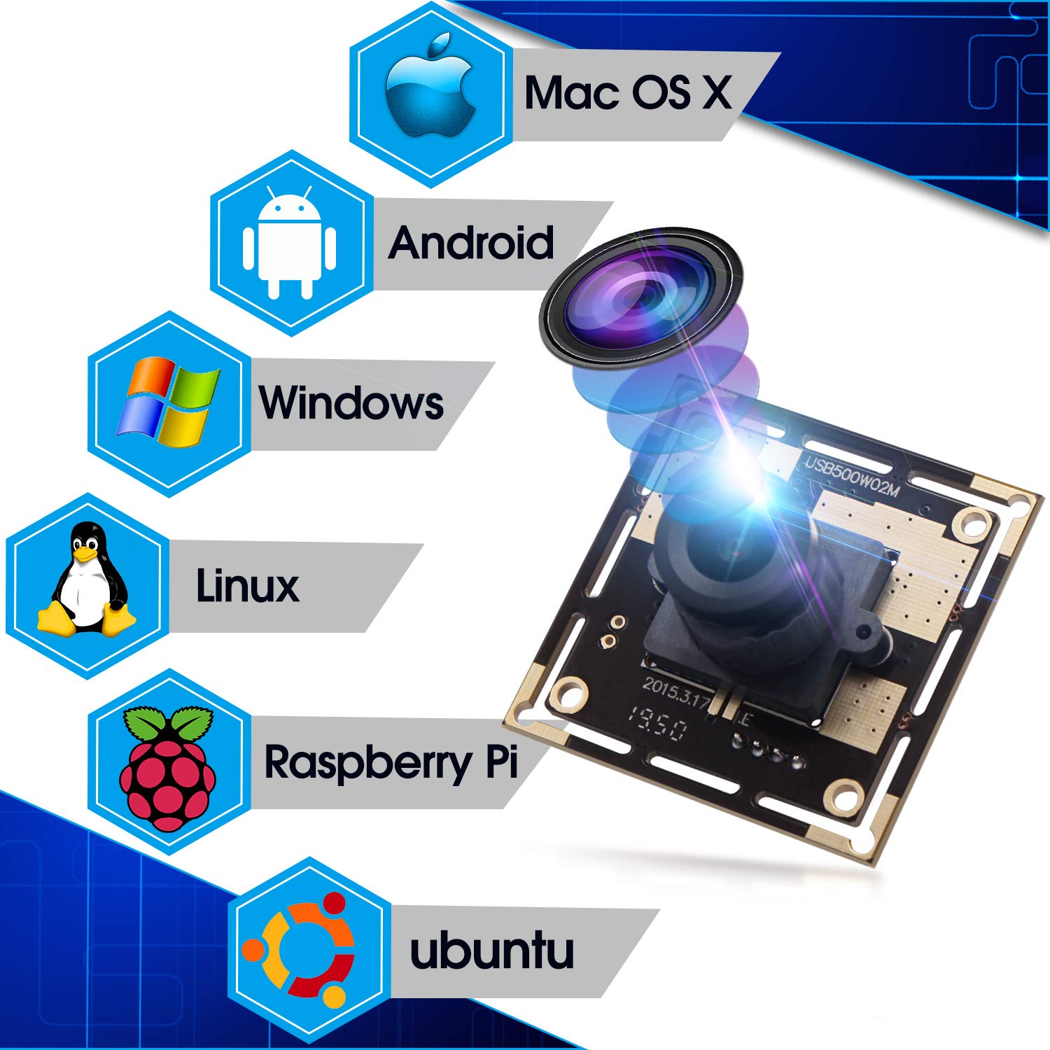 Amazon.com: 5 Megapixel USB Camera Module HD 2592X1944 Webcamera