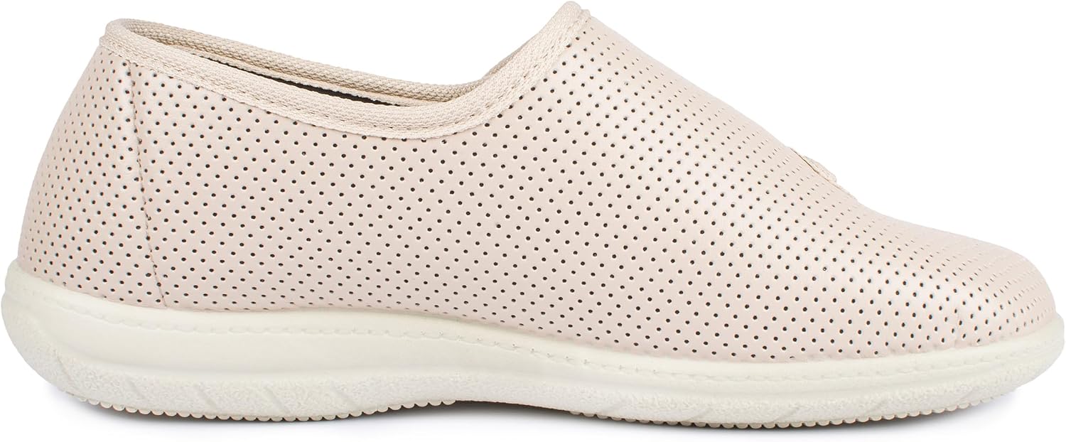 Aerosoft Damen Klett-Halbschuh Stretch 15 – Bequeme Weite G-H, Atmungsaktiv Mit Rutschhemmender Sohle