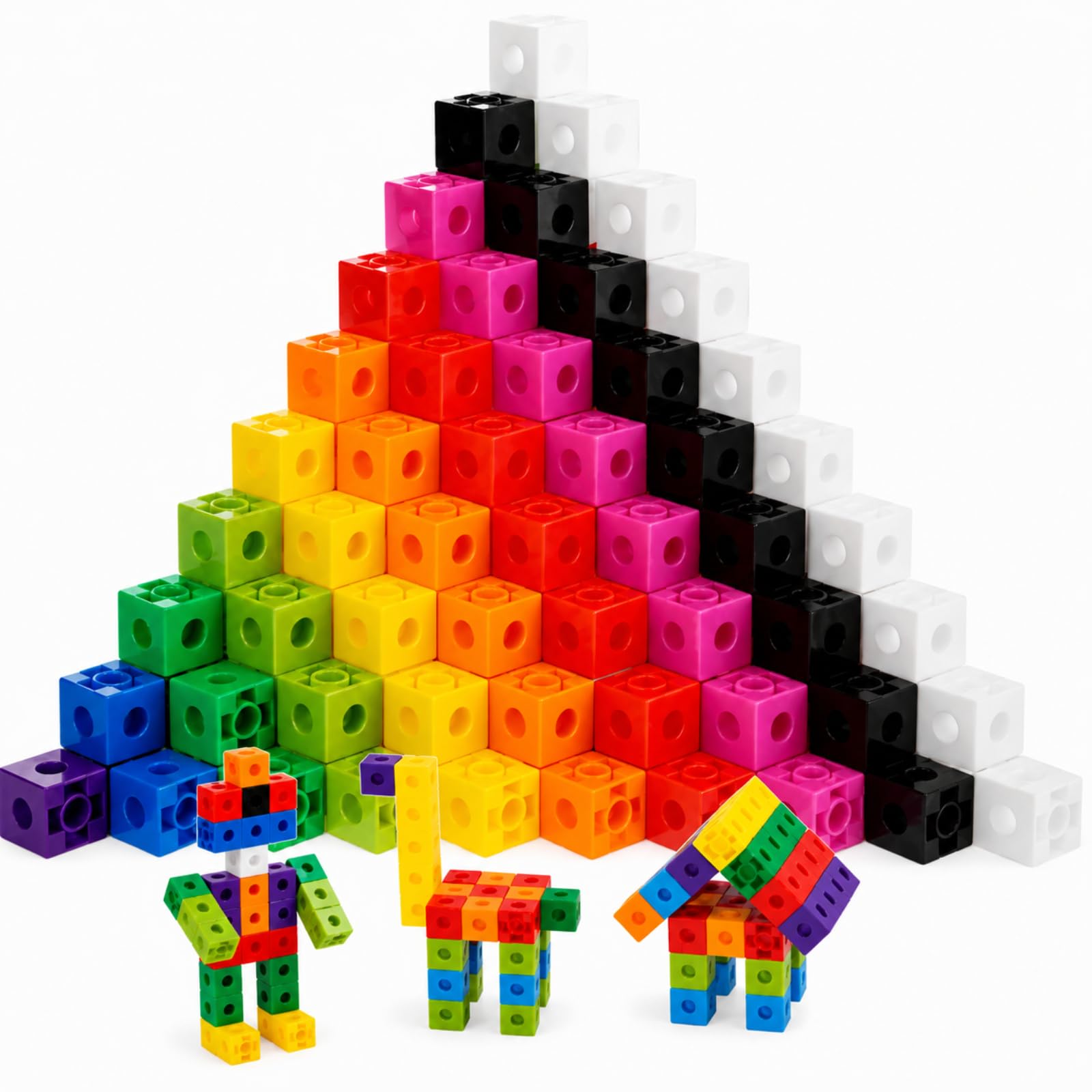 Amazon.com: Jenaai 300 Pcs Counting Cubes, Plastic Connecting