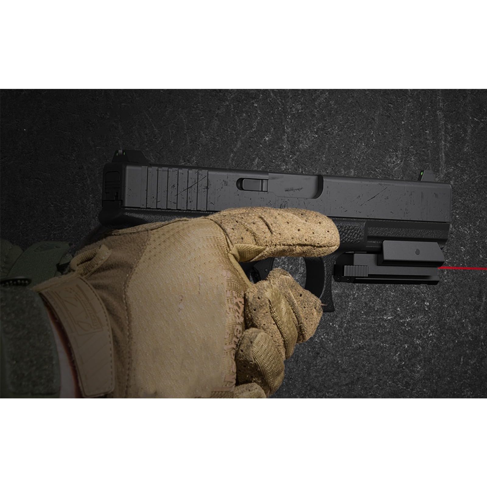 Mira Láser Táctica Rojo 20mm Picatinny/Weaver para Pistolas Rifles Airsoft