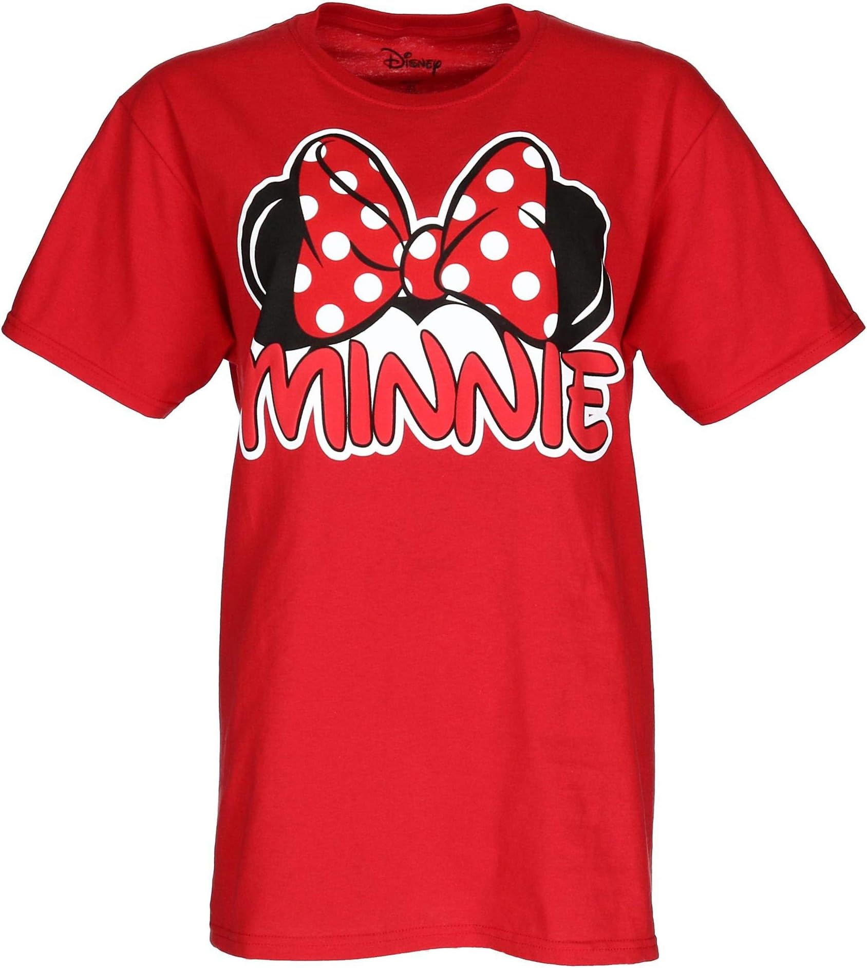 Disney Women's Plus Size Minnie Mouse Bow Tee, 2XL, Red