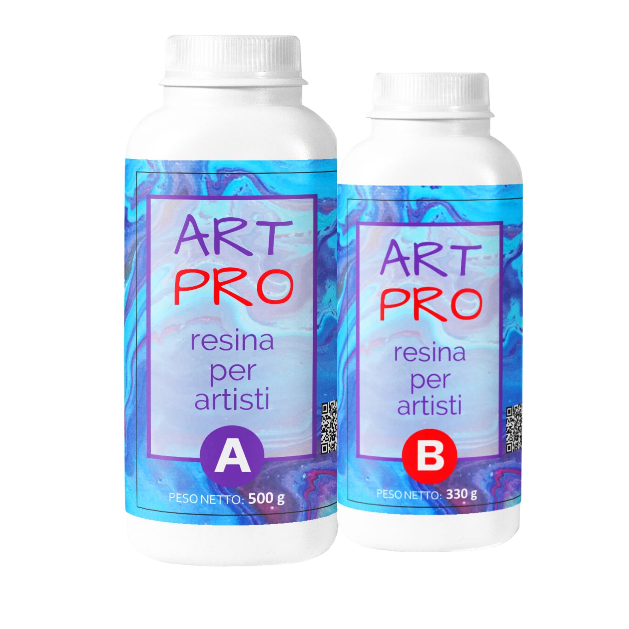 Resin Pro ® RESINA EPOSSIDICA ART PRO Ideale per Vassoi, Quadri, Rivestimenti e Pavimenti Artistici, Certificata Atossica, Guanti in Omaggio, Assitenza Tecnica in italiano, 100% Made in Italy 16,6Kg