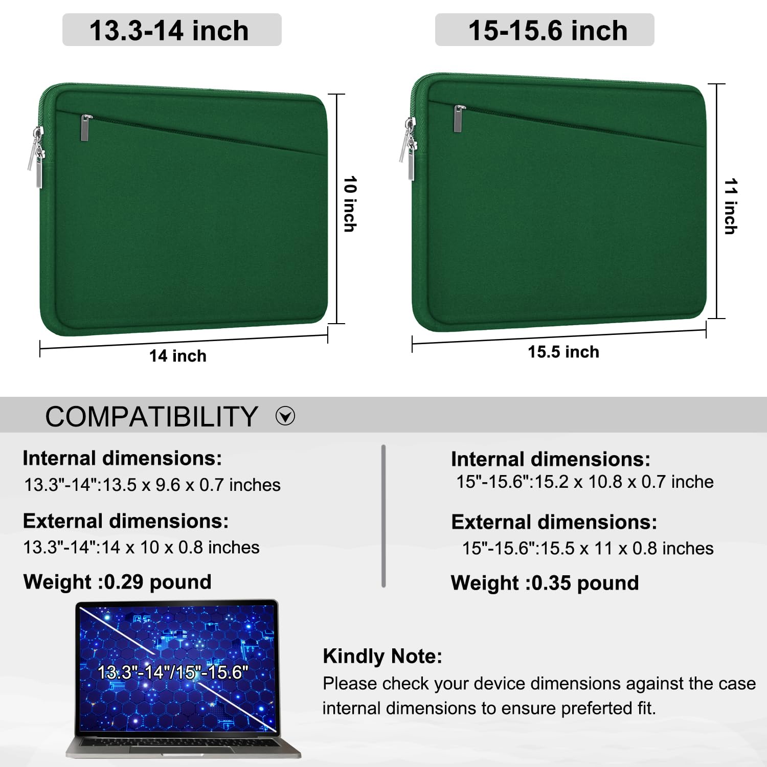 Dark Gree / 15.6 Inch