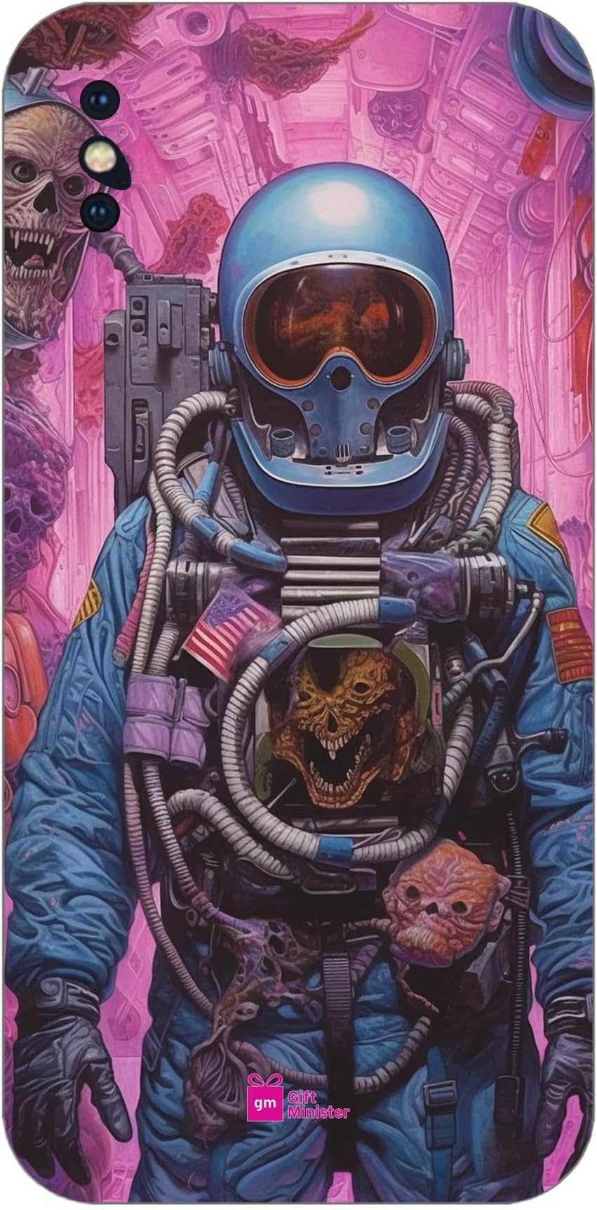 Gift Minister Soft Designer Mobile Case for Apple iPhone Xback Cover Orange - Astronaut White Blue Green Purple Spacetime Illustrations Black Pink Lovecraftian Saturno Butto Cyan 1Pcs 1701X