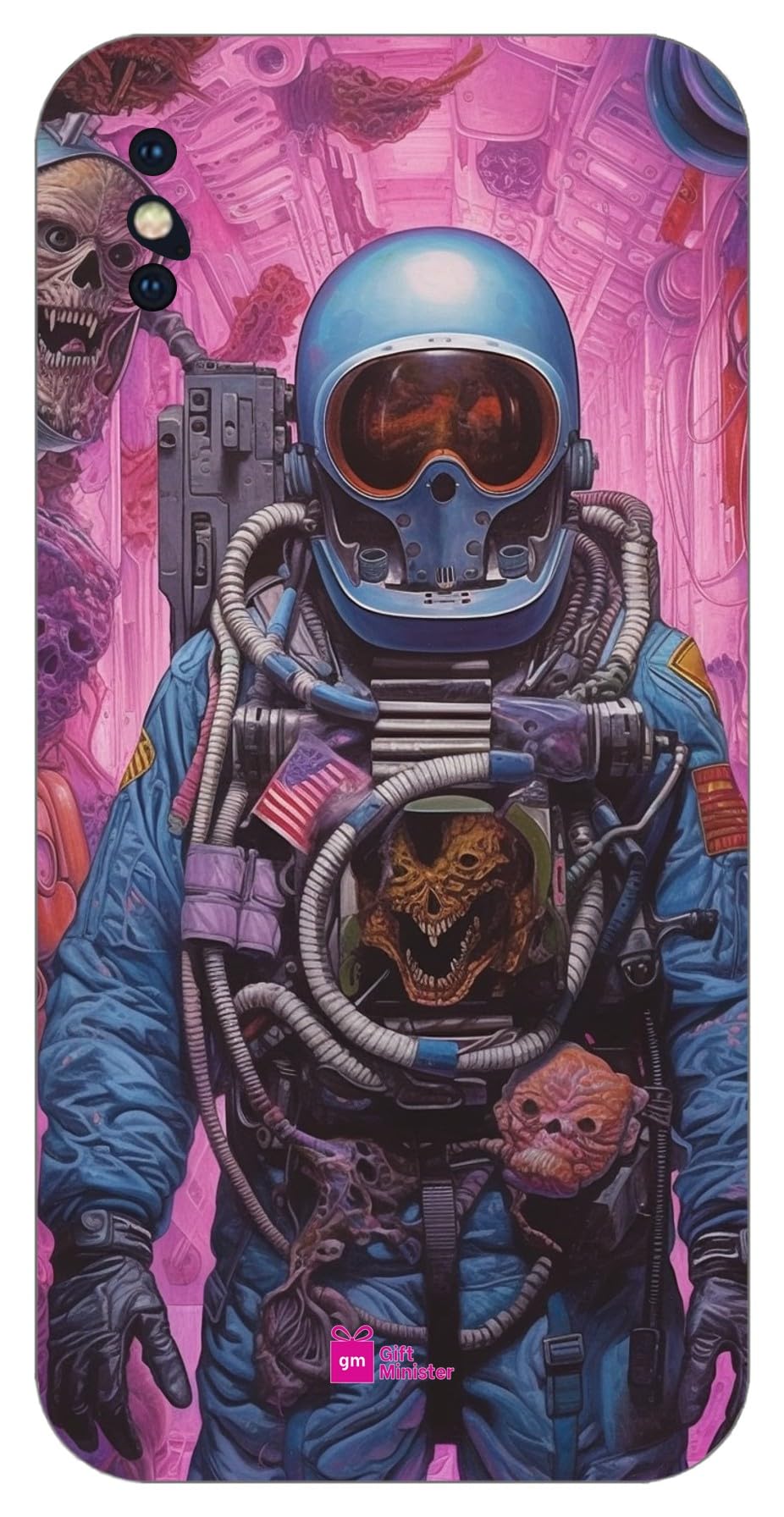 Gift Minister Soft Designer Mobile Case for Apple iPhone Xback Cover Orange - Astronaut White Blue Green Purple Spacetime Illustrations Black Pink Lovecraftian Saturno Butto Cyan 1Pcs 1701X