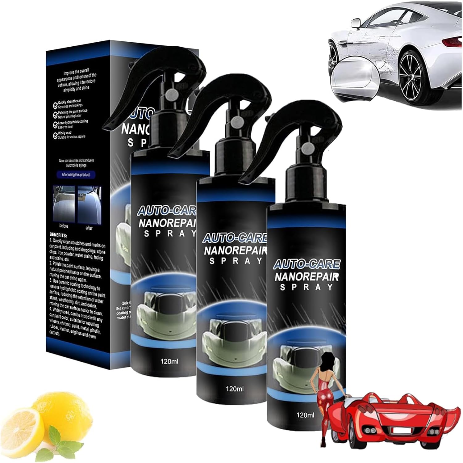 AutoCare Nano Coat Scratch Repair Master Spray, Autocare Nano Repair
