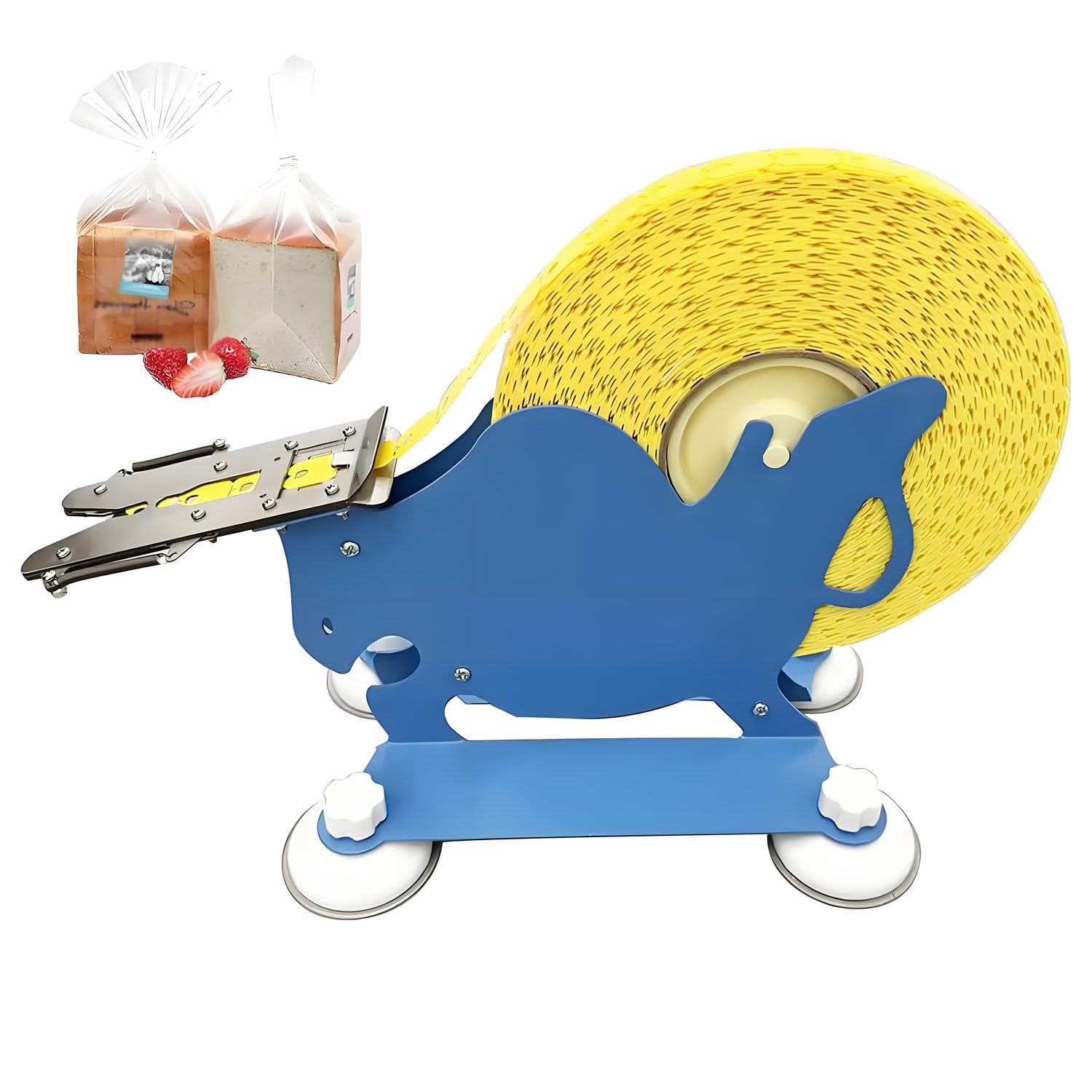 AiODiO Portable Manual Sealer for Bread Bags with Clasps