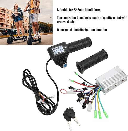Miniatura 7 de RiToEasysports Controlador de bicicleta eléctrica, 36 V, 48 V, 350 W, controlador de motor sin escobillas con panel LCD 805 para bicicleta