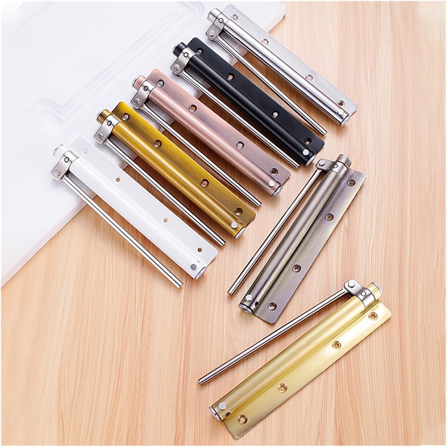 Automatic Door Closers,Door Closer Aluminum Alloy Automatic Door Spring Closer Soft Close Fire-Proof Door Heavy Duty Door Hardware Adjustable Door Closer Door Opener (Color : C)