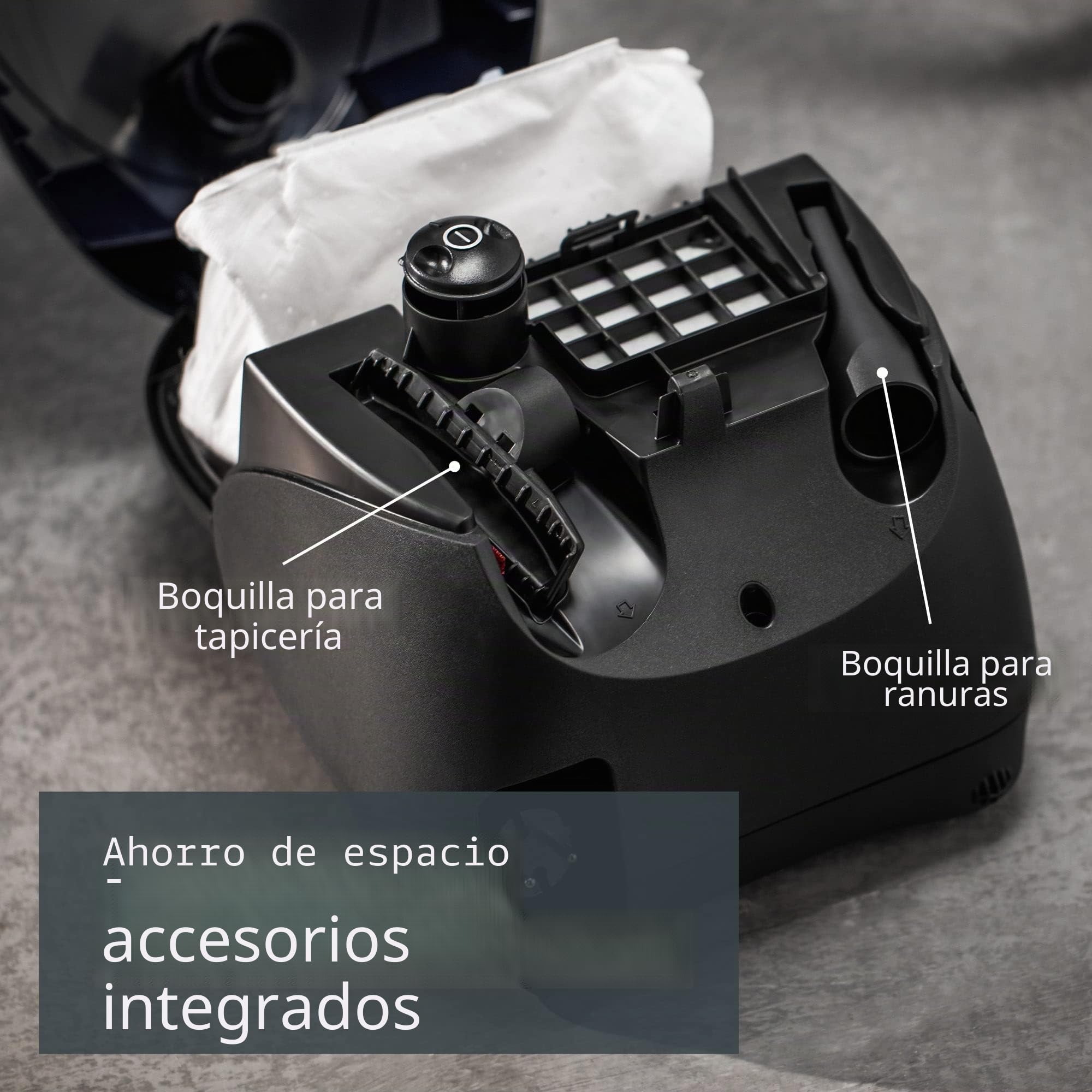 Siemens VS06B1110 - Aspiradora (700 W, B, 34 kWh, 10 A, Aspiradora cilíndrica, Bolsa para el polvo)