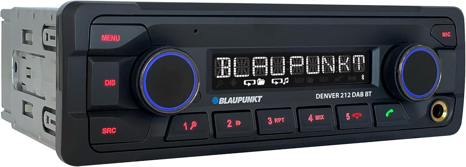 zorony view of Blaupunkt DENVER 212 DAB BT car radio