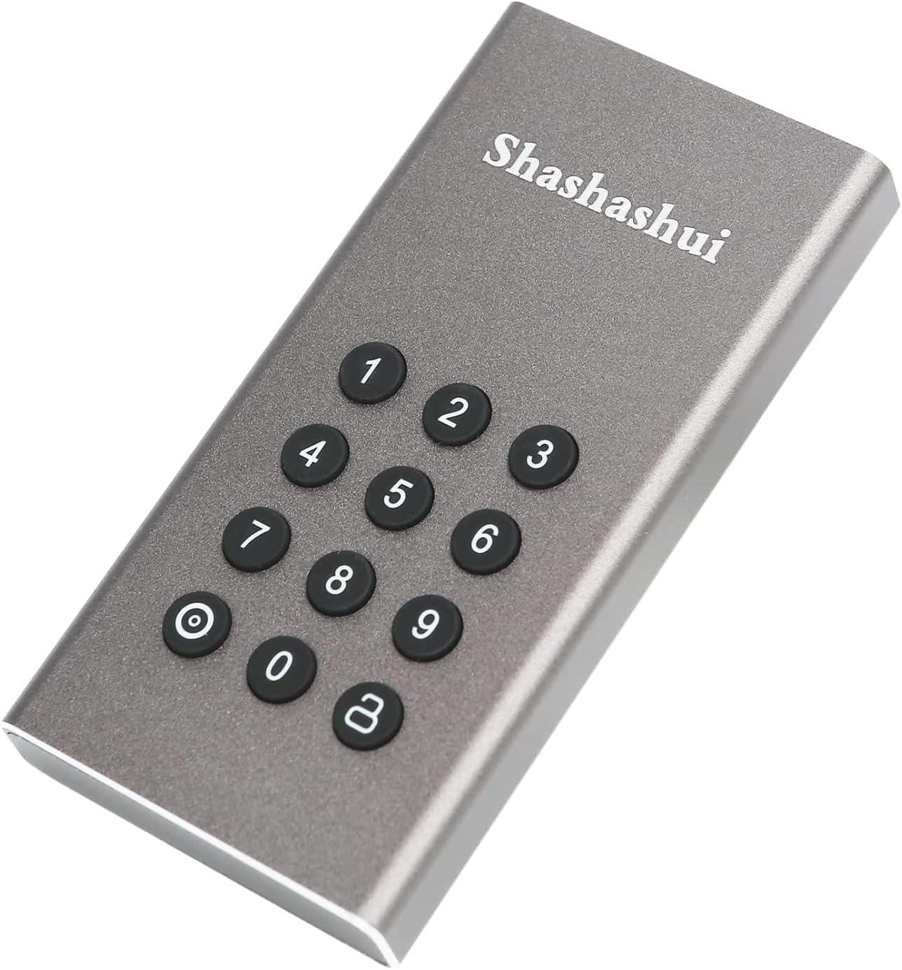 sasashui Encrypted Potable SSD Drive,AES256 Keypad Lock Secure USB 3.0