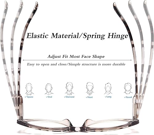 Miniatura 4 de EYEURL Paquete de 4 lentes de lectura de ojo de gato para mujer, lentes de computadora con bloqueo de luz azul, antirreflejos, lectores de ojo de