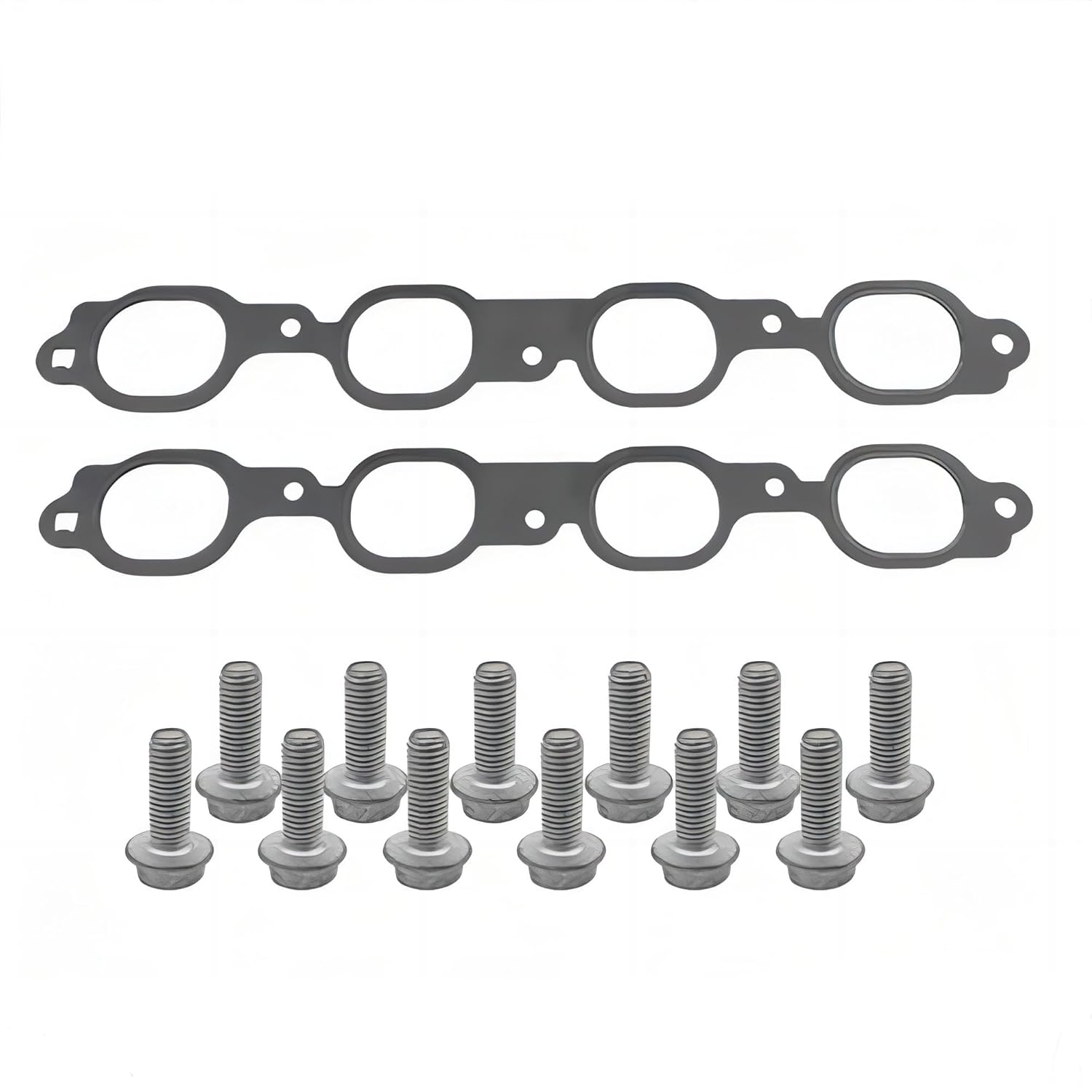 Pair Gen V Exhaust Manifold Header Gasket with Bolts for Chevy Silverado Tahoe Camaro GMC Sierra Yukon Cadillac Escalade CTS LT1 LT4 L8T L82 L83 L84 L86 L87 2014-2024