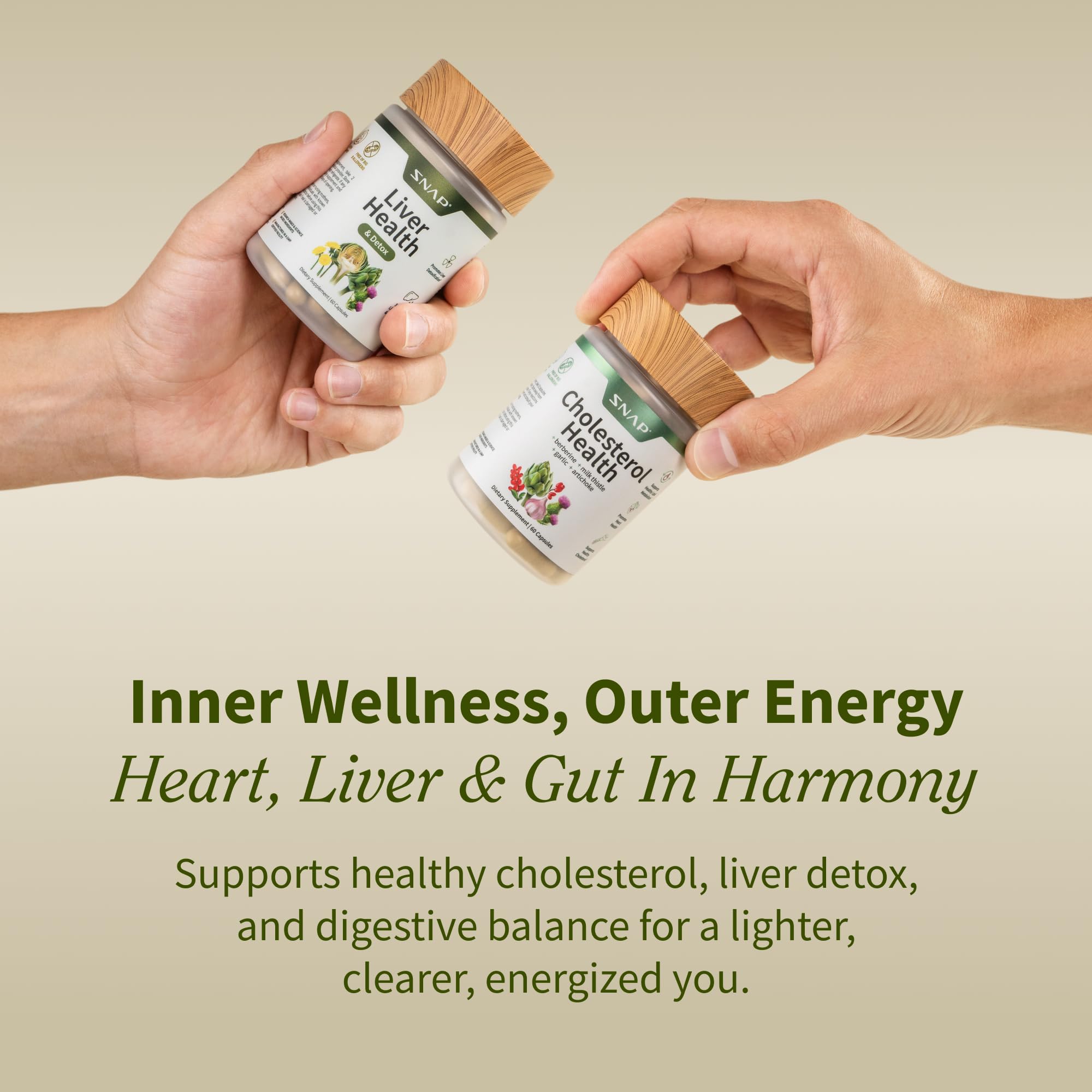 Snap Supplements Liver Health & Cholesterol Health Supplement Bundle, 60 ea — Amazon image 3