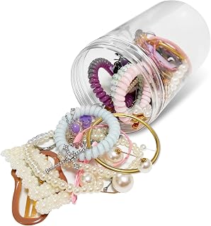 Mystery Jewelry Jar Bundle 45-50 Pieces, Surprise Jewelry Box for Women, Gift Set (Necklace, Bracelet, Rings, Earrings,Keychain, Hair Clip), Unique Birthday Gift for Family and Friends