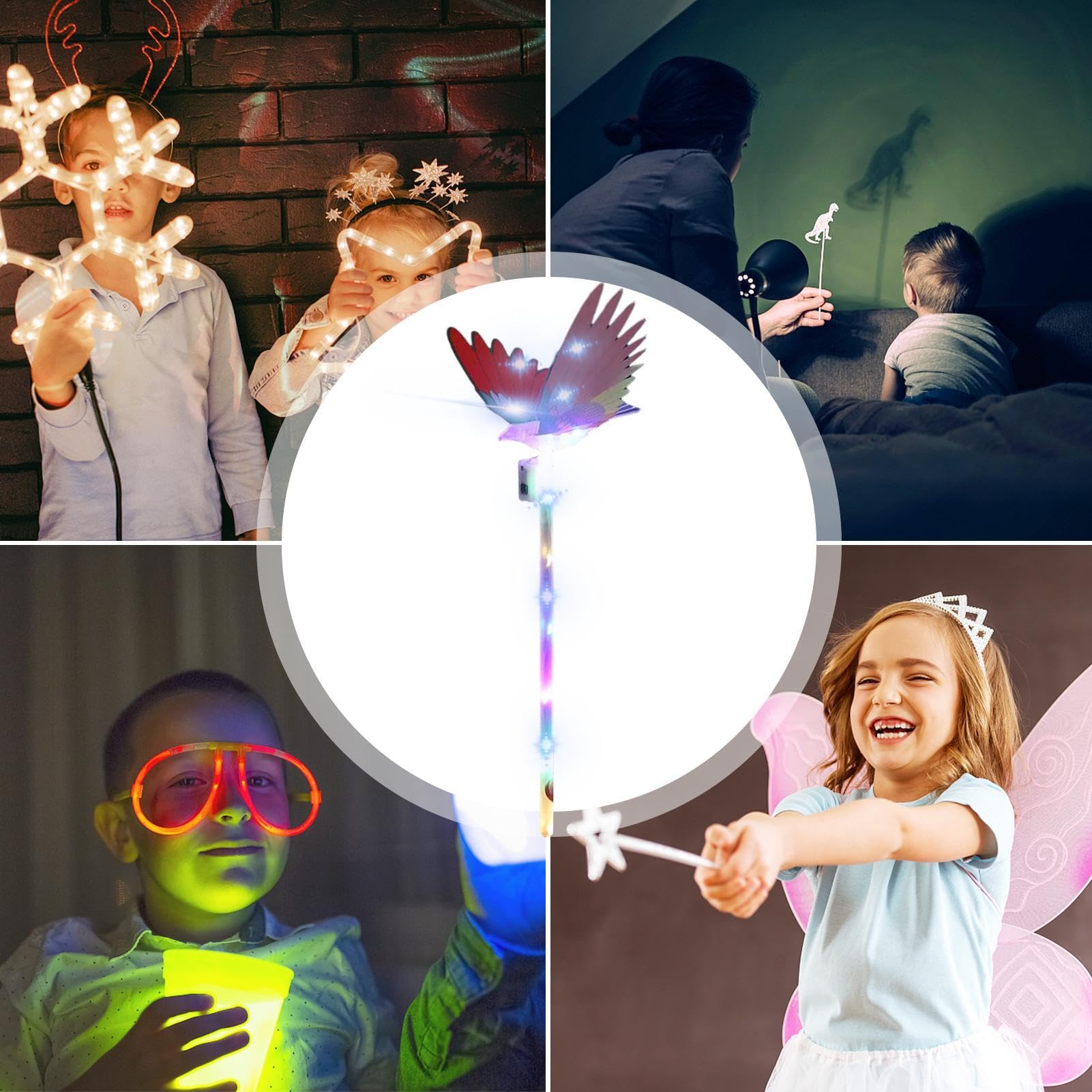Varita Mágica LED Con Luz Glow – Juguete De Princesa Para Niños, Ideal Para Disfraces, Cosplay Y Fiestas De Cumpleaños