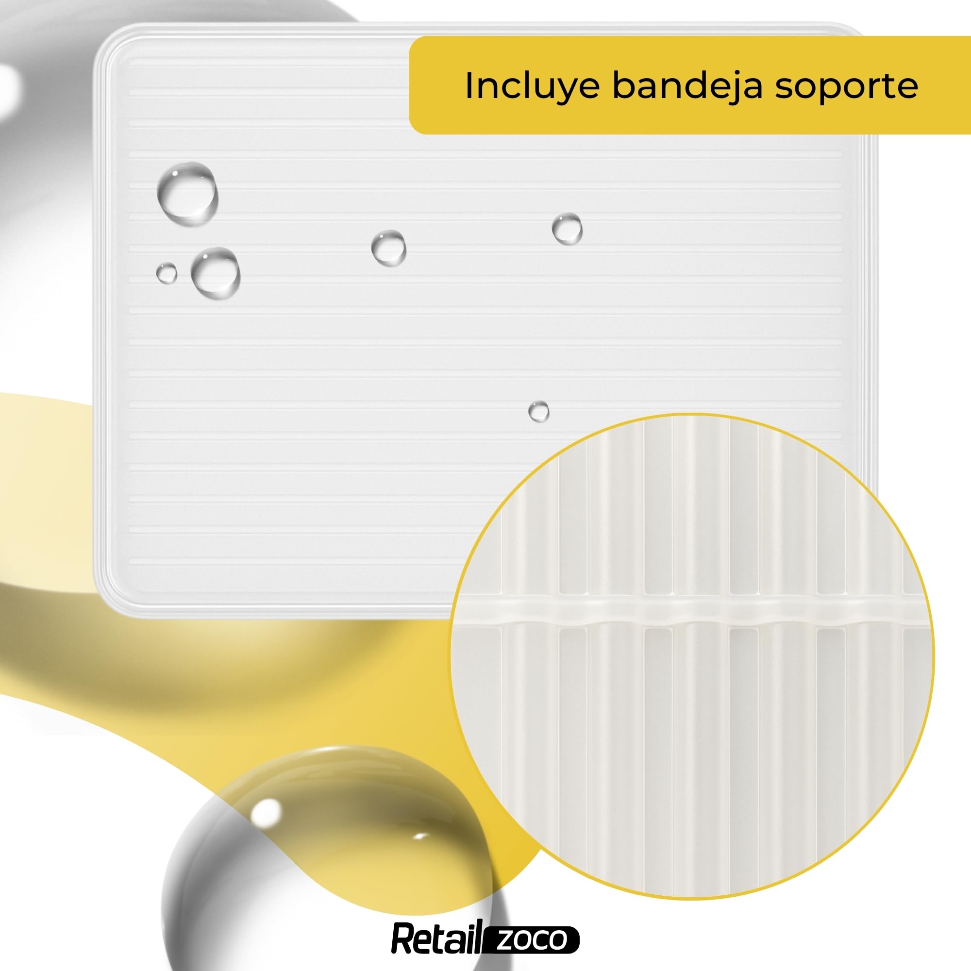 CHEFZOCO Escurreplato Plegable Acero Inoxidable y plástico, Escurridor de Platos, Escurridor Fregadero 2 módulos, Bandeja Anti-Goteo, Organizador de vajilla, 42 cm Largo x 37 cm Fondo x 25 cm Altura