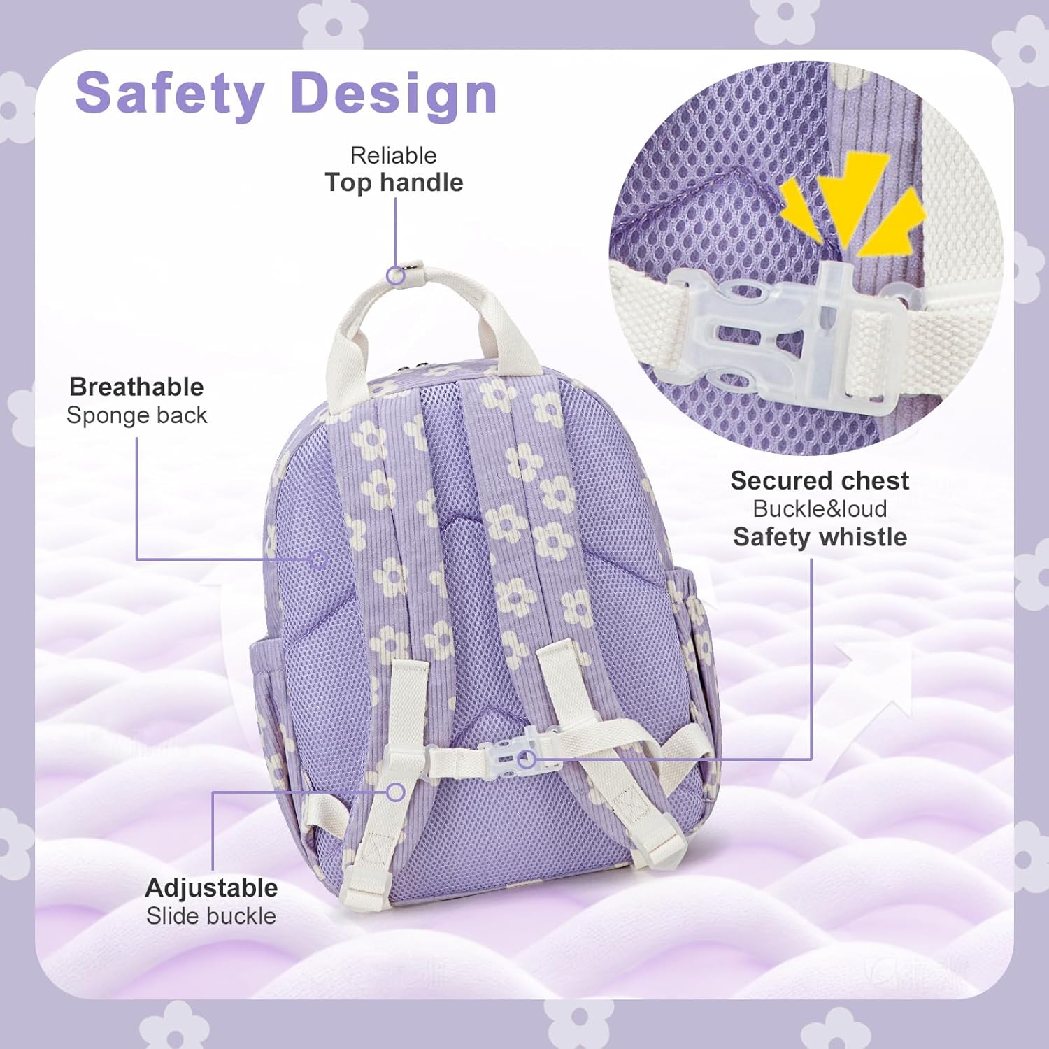 Bluboon Kids Backpack for Girls Boys 4-8 Cute 15" School Backpacks Preschool Kindergarten Bookbags Daycare Travel