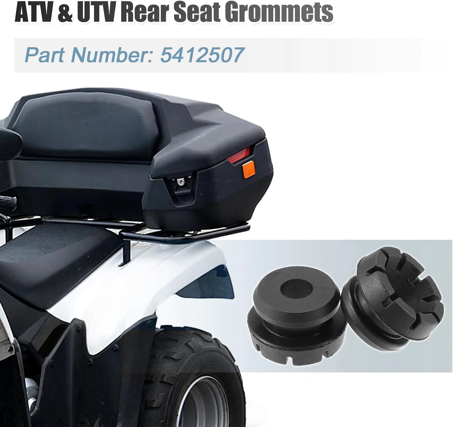 2 PCS Seat Grommet 5412507 for Polaris RZR Ranger Sportsman 1995-2023 325 400 500 900