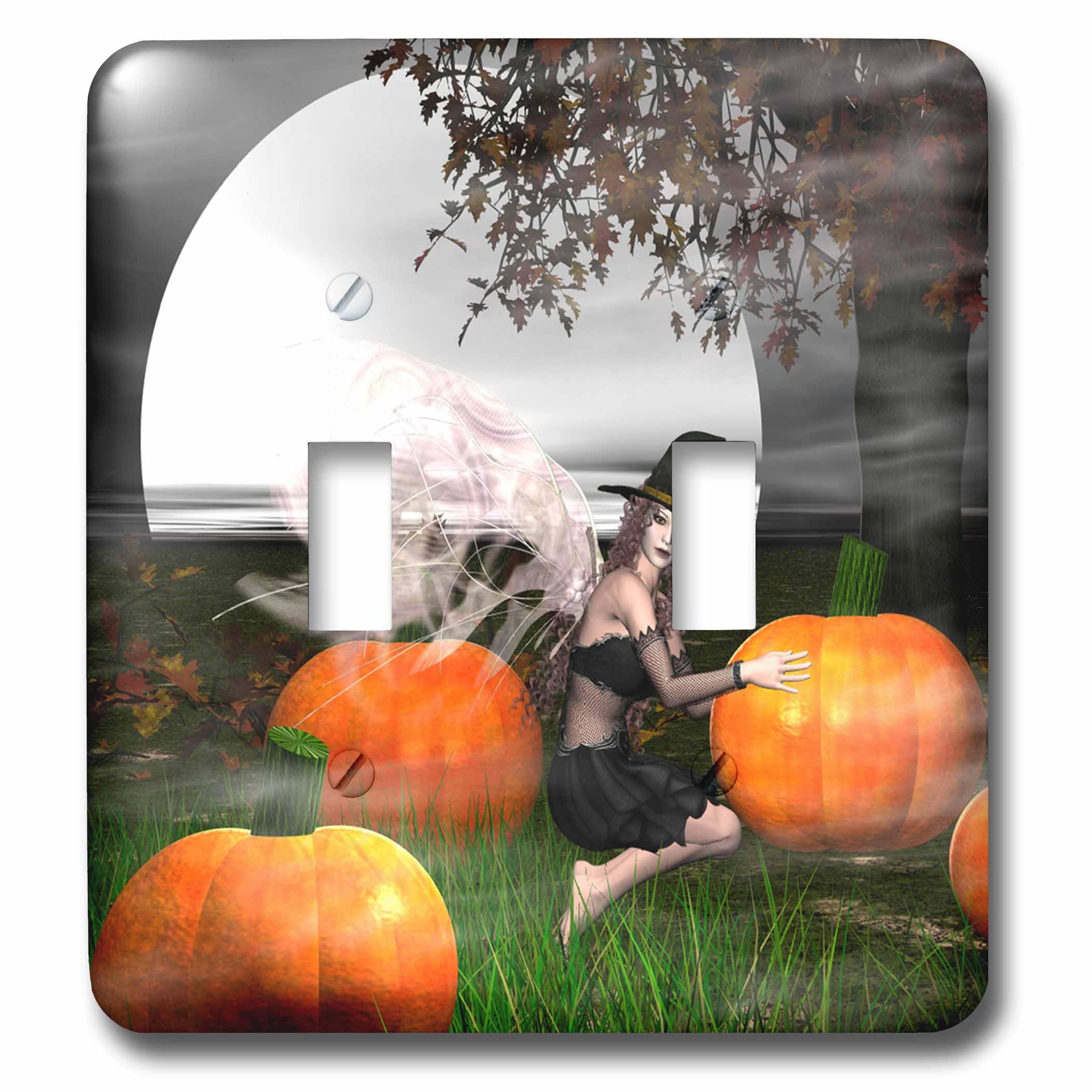 Interrupteur à baïonnette Halloween 3dRose LSP_26464_2 sorcière multicolore