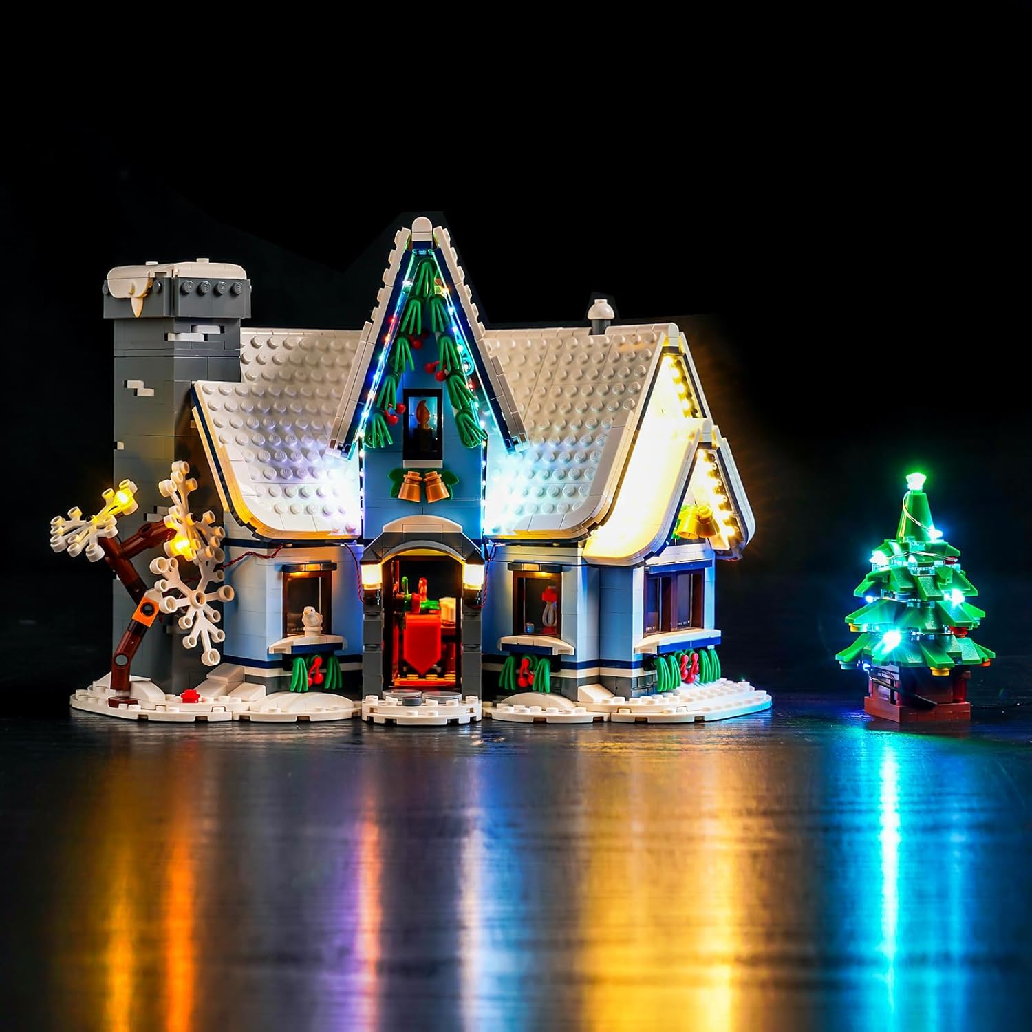 Hilighting Upgraded Led Light Kit for Lego Santa's Visit