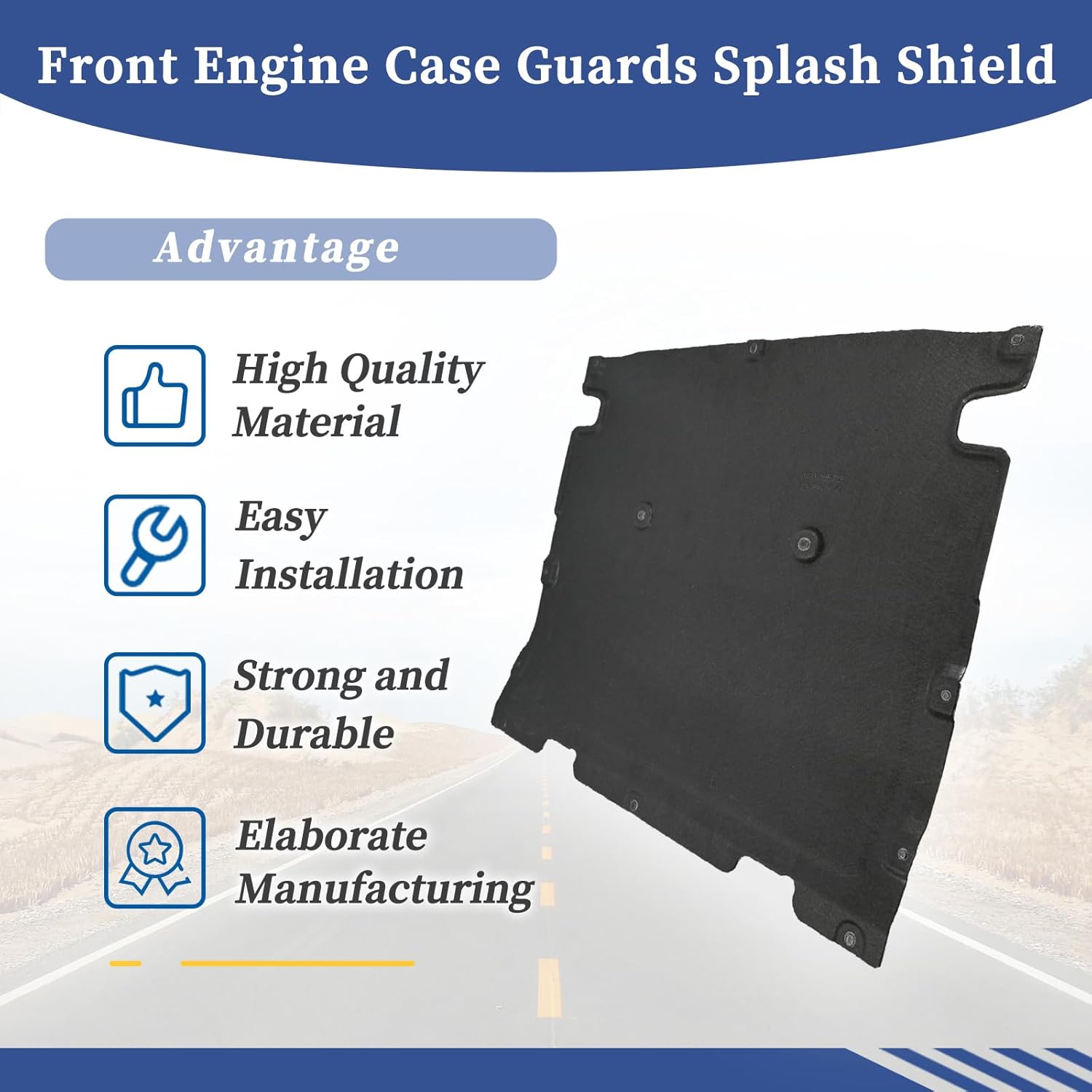 Front Engine Case Guards Splash Shield 80B863821A Compatible with Audi Q5 Q5 PHEV SQ5 2018 2019 2020 2021 2022 2023 Replace 80B863821B 80B863821C Under-Body Shield Cover Front Rearward