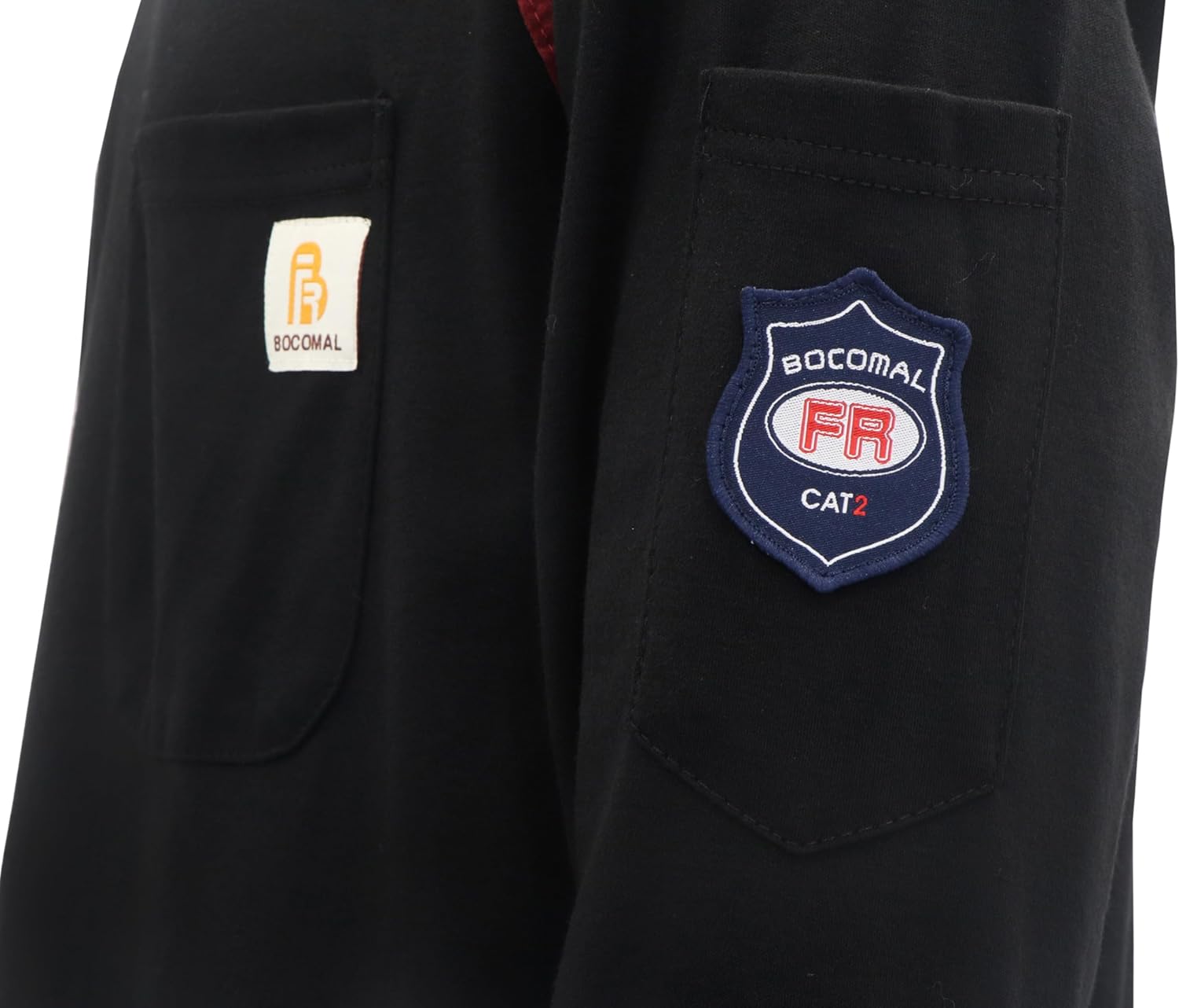 BOCOMAL FR Shirts for Men Crew Neck Long Sleeve 5.5oz Light Weight Flame Resistant/Fire Retardant Clothing Shirt - Image 5