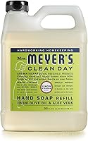 Mrs. Meyer's Hand Soap Refill, Made with Essential Oils, Biodegradable Formula, Lemon Verbena, 33 fl. oz